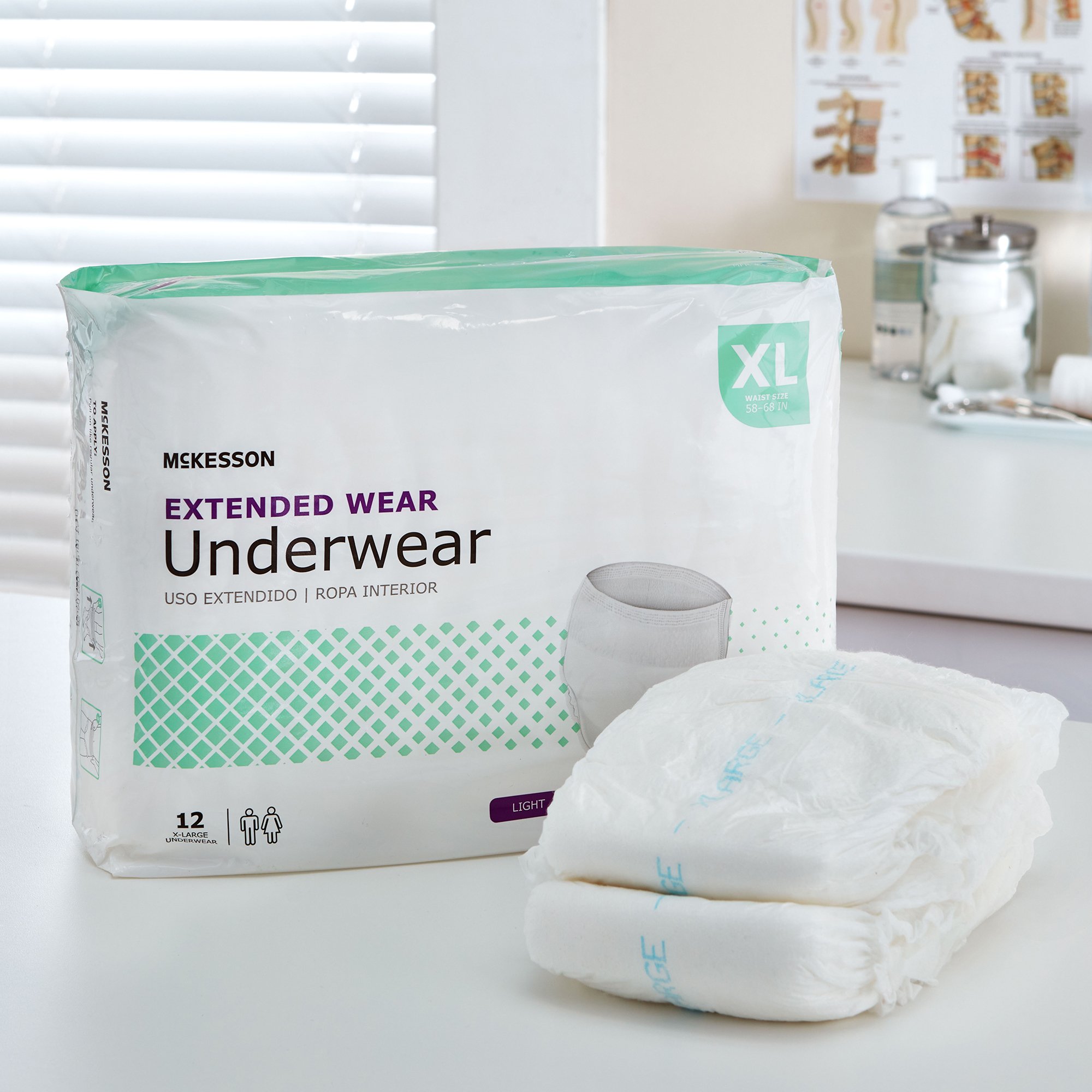 McKesson Extended Wear Maximum Absorbency Underwear, Extra Large - Image 9