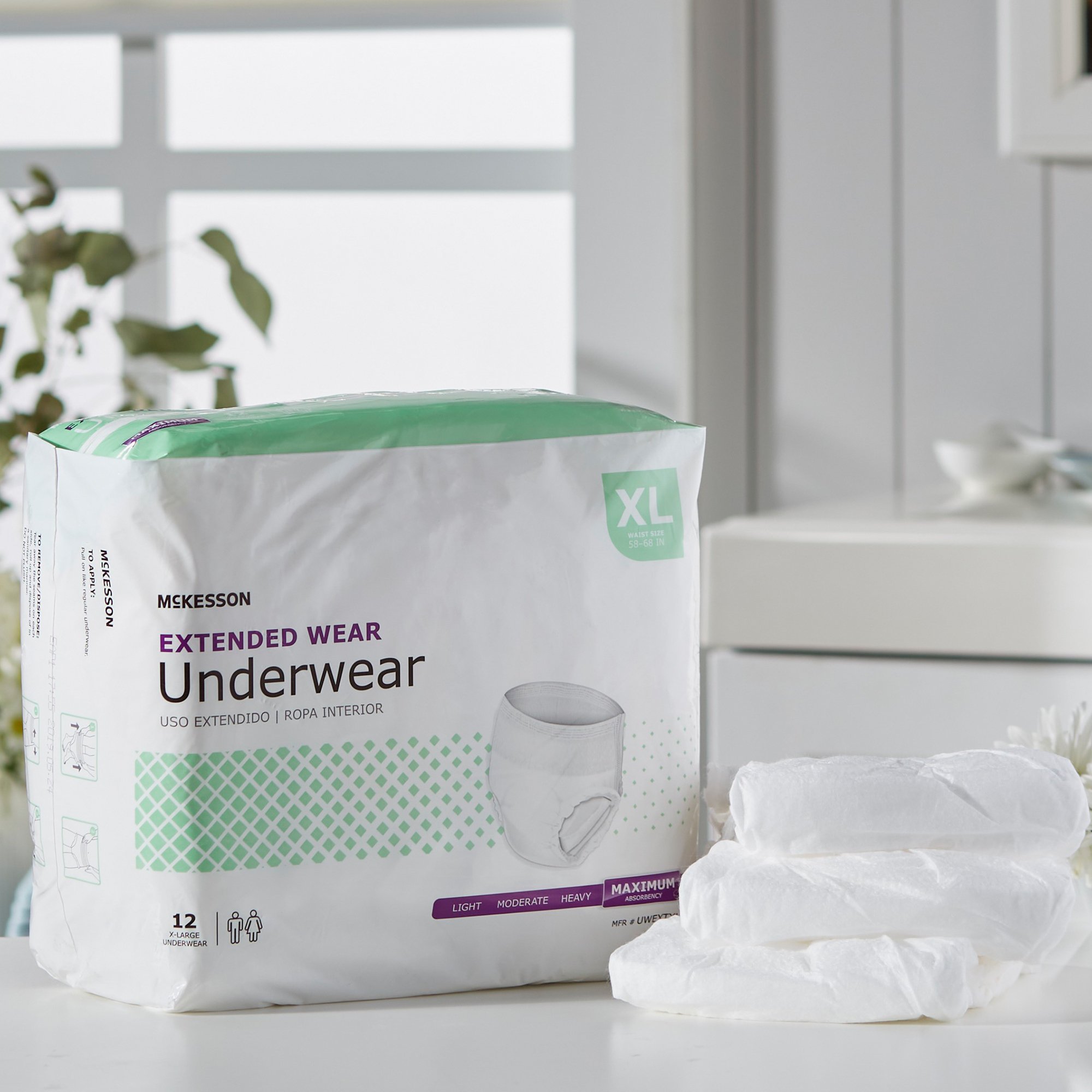 McKesson Extended Wear Maximum Absorbency Underwear, Extra Large - Image 7