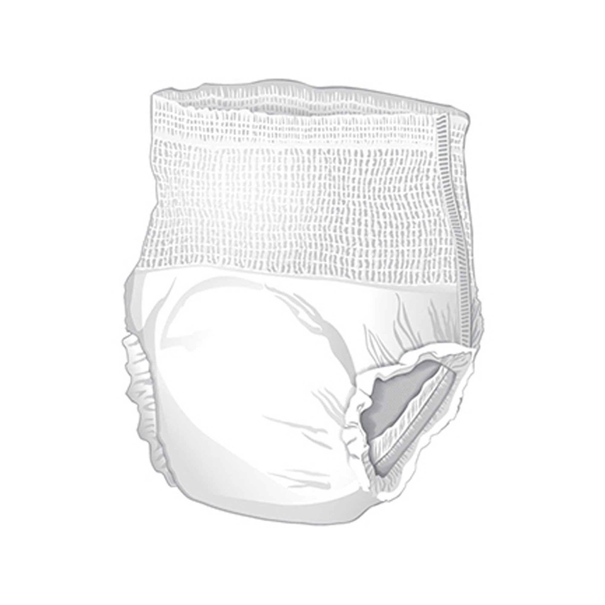 McKesson Extended Wear Maximum Absorbency Underwear, Large - Image 2