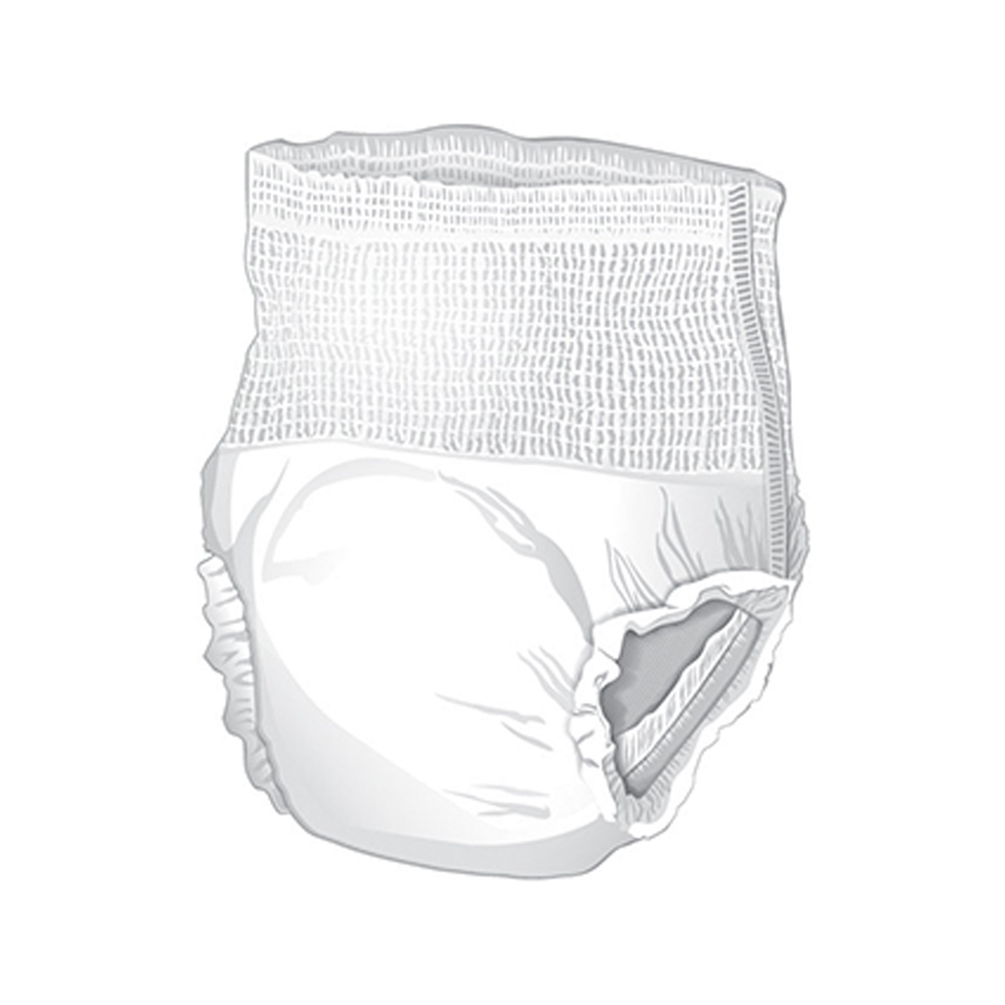 McKesson Extended Wear Maximum Absorbency Underwear, Medium - Image 2