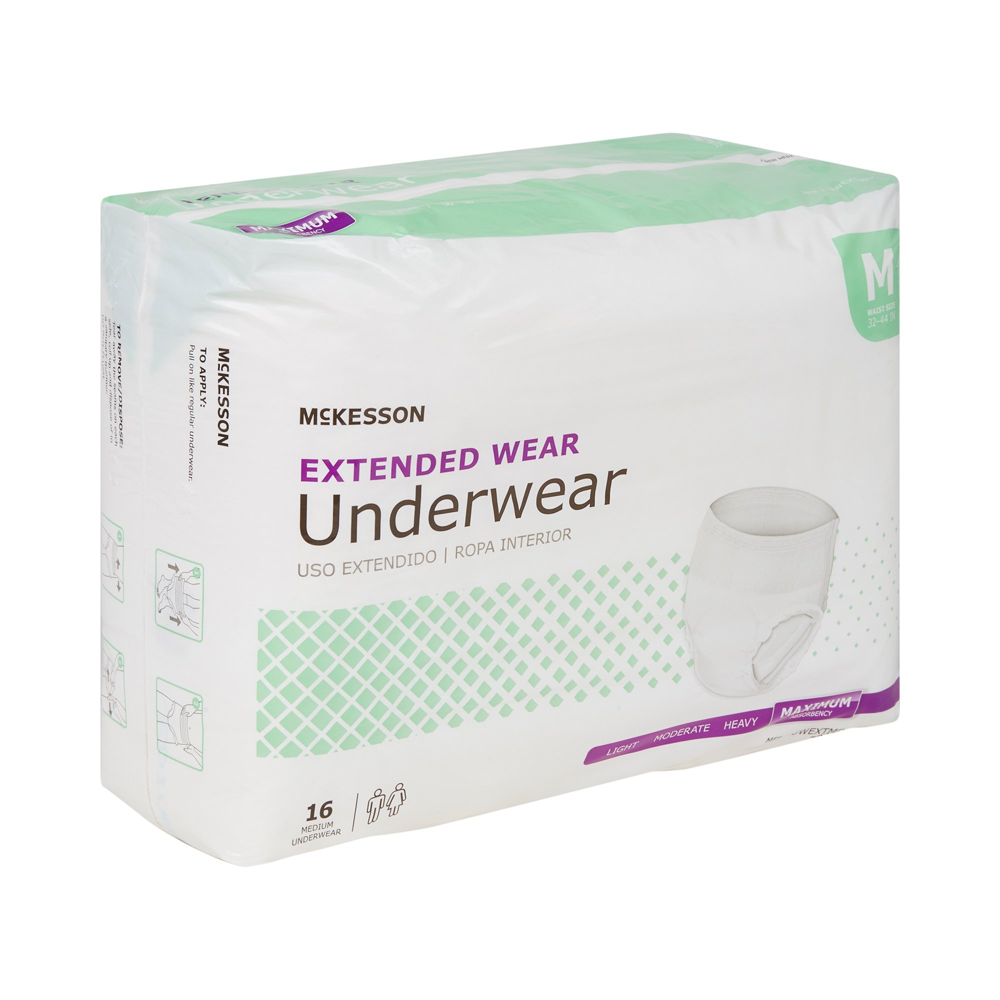 McKesson Extended Wear Maximum Absorbency Underwear, Medium - Image 6