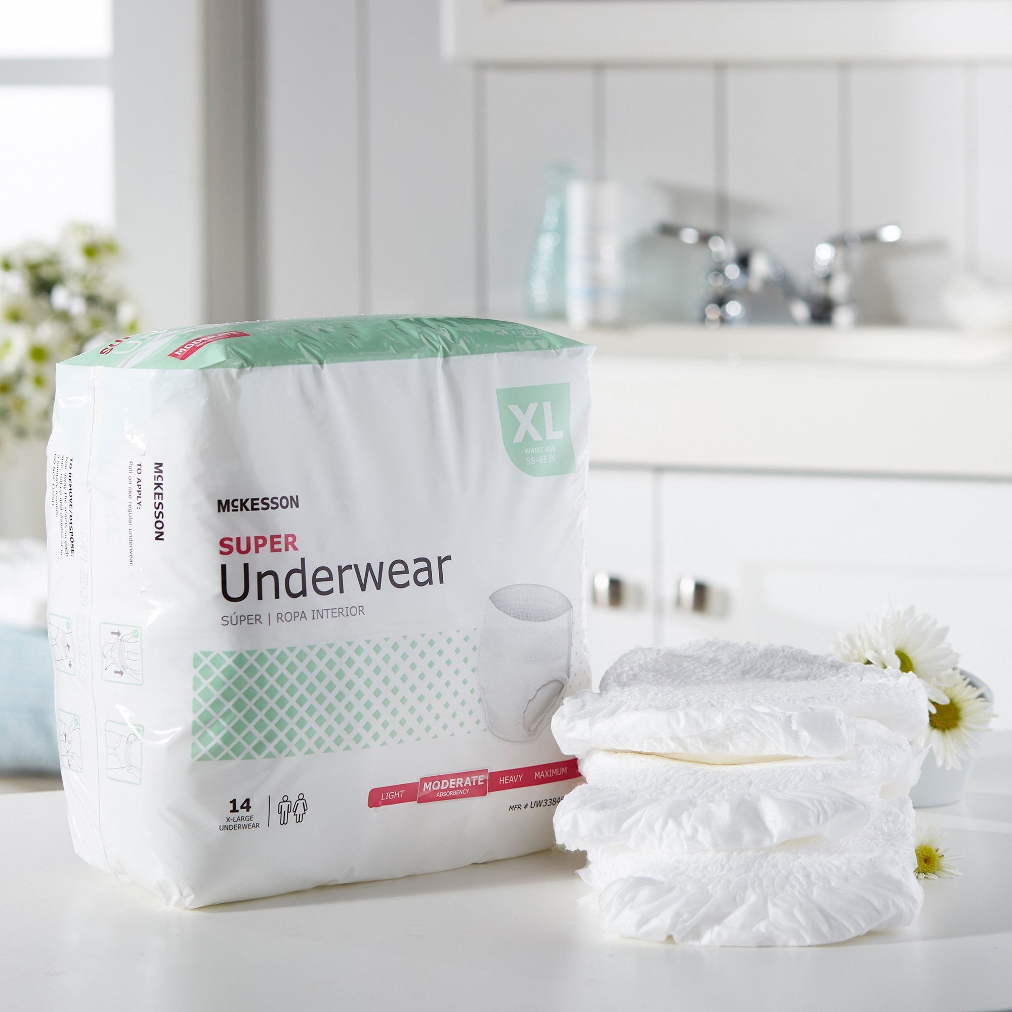 McKesson Super Moderate Absorbency Incontinence Underwear, Extra Large - Image 6