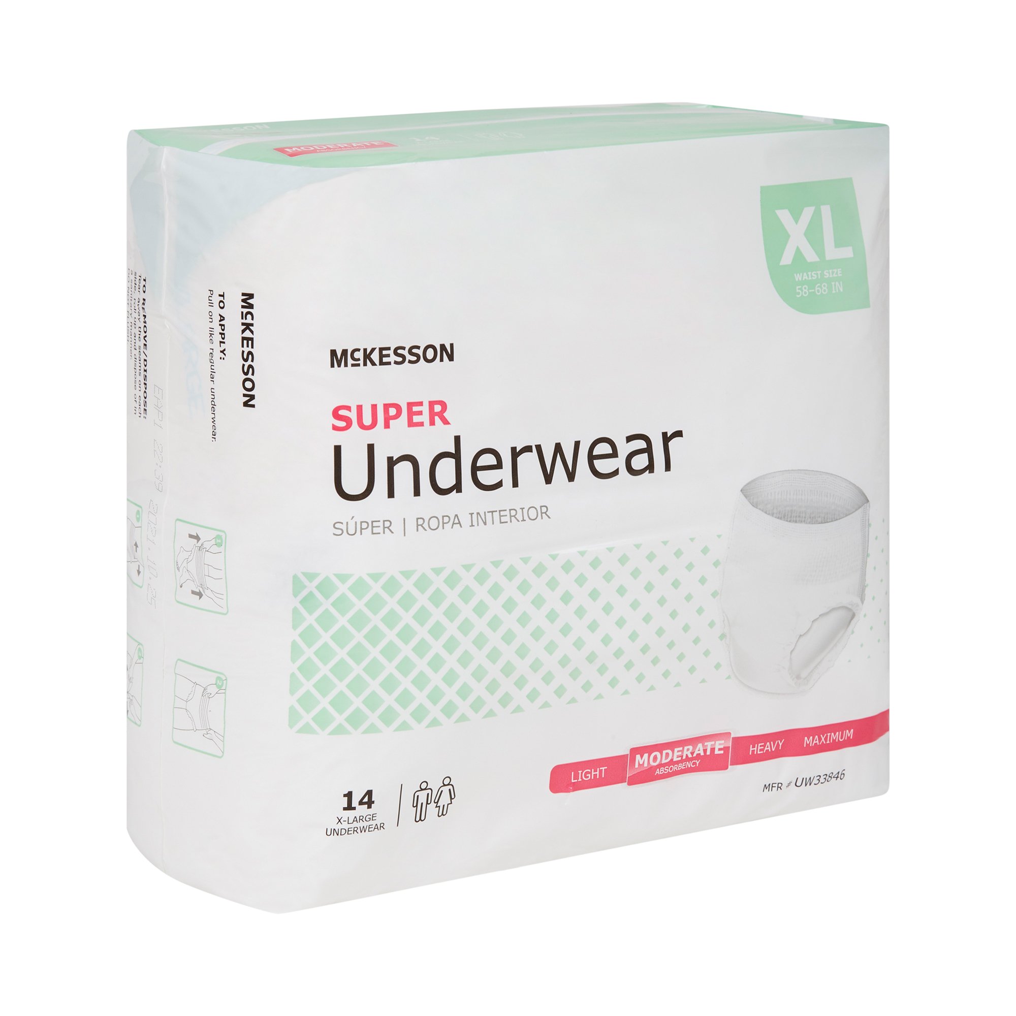 McKesson Super Moderate Absorbency Incontinence Underwear, Extra Large - Image 5