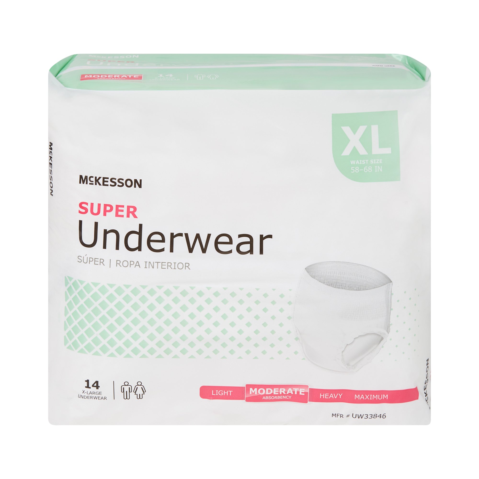 McKesson Super Moderate Absorbency Incontinence Underwear, Extra Large - Image 4