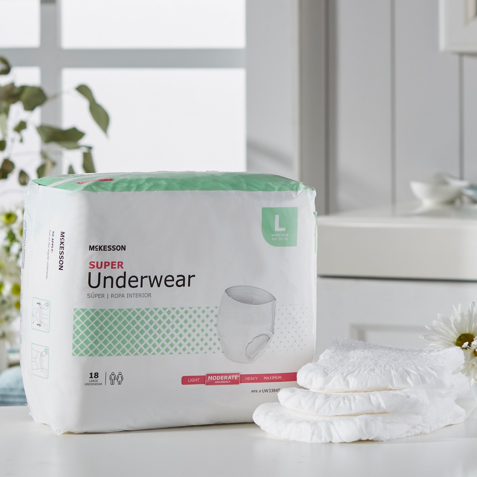 McKesson Super Moderate Absorbency Incontinence Underwear, Large - Image 7