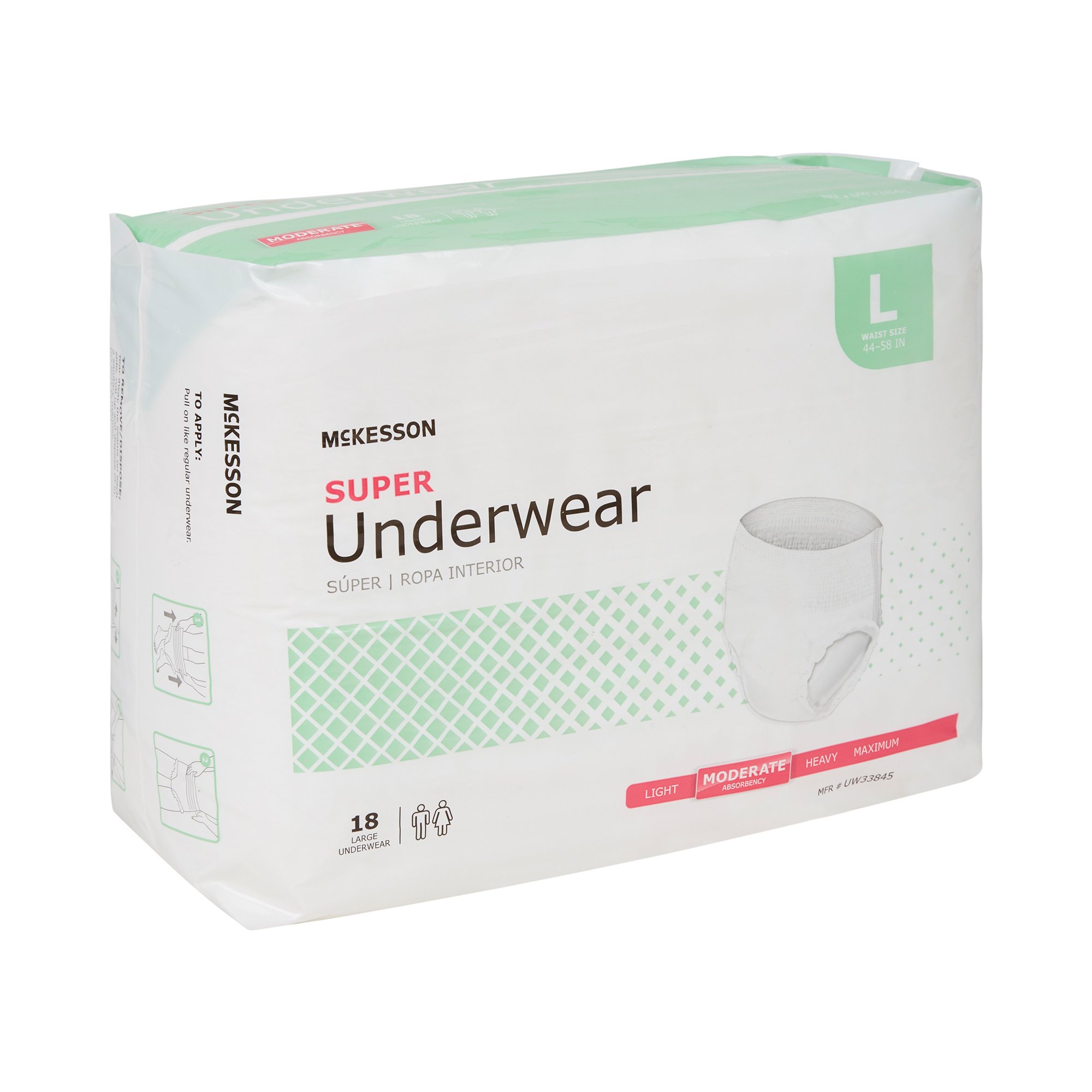 McKesson Super Moderate Absorbency Incontinence Underwear, Large - Image 6