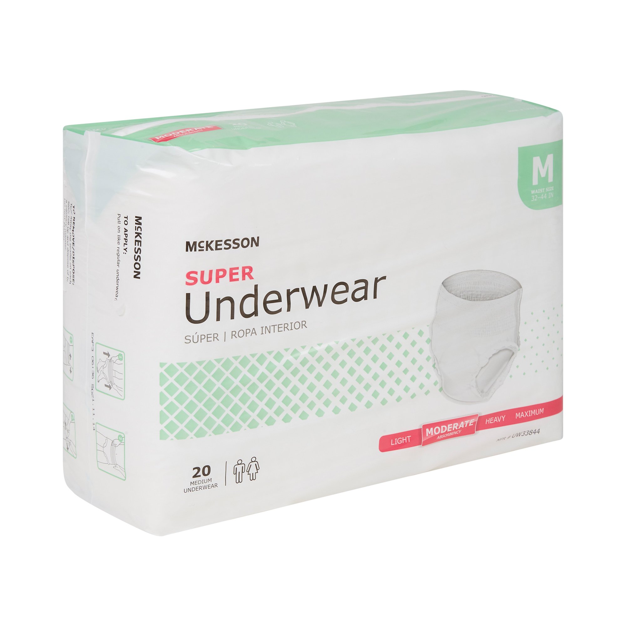 McKesson Super Moderate Absorbency Incontinence Underwear, Medium - Image 6