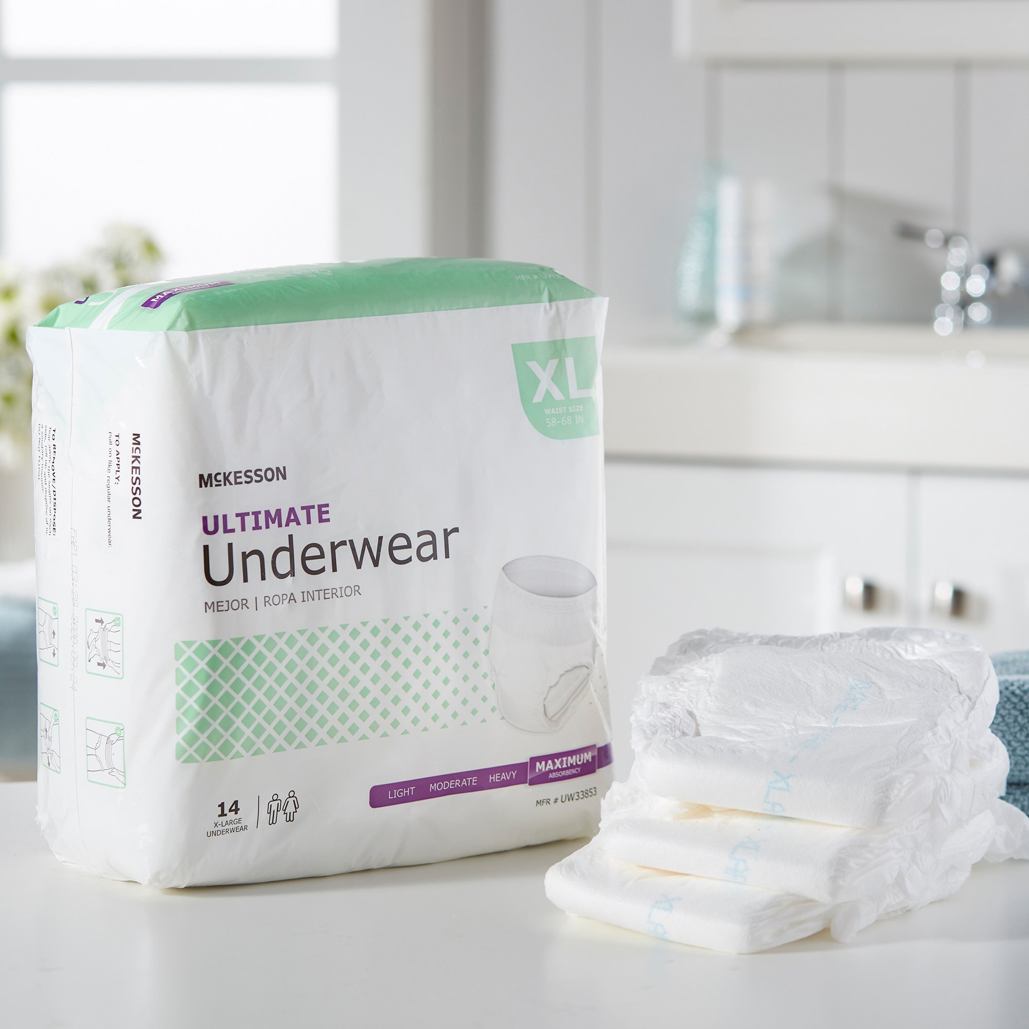 McKesson Ultimate Heavy Absorbency Incontinence Underwear, Extra Large - Image 7