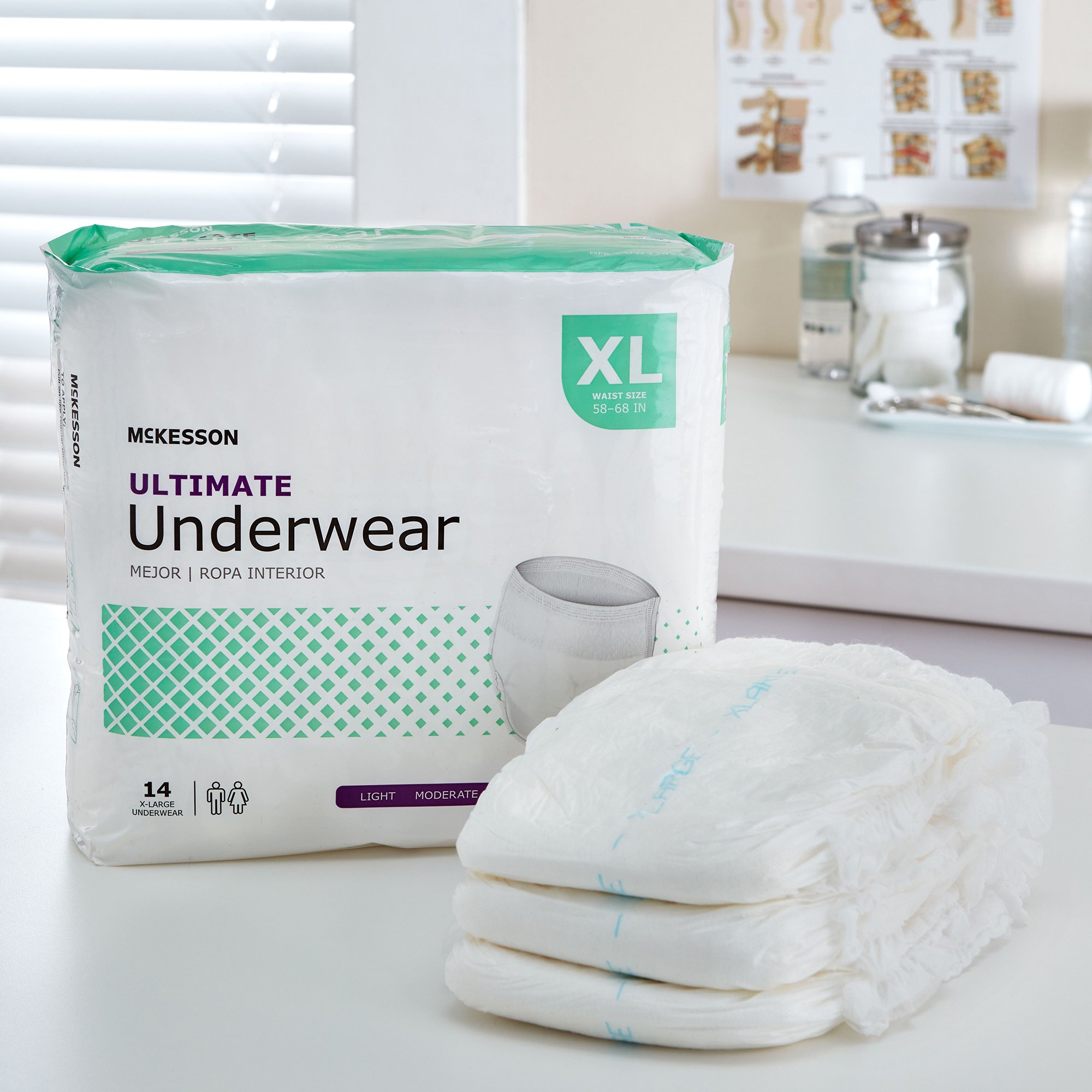 McKesson Ultimate Heavy Absorbency Incontinence Underwear, Extra Large - Image 9