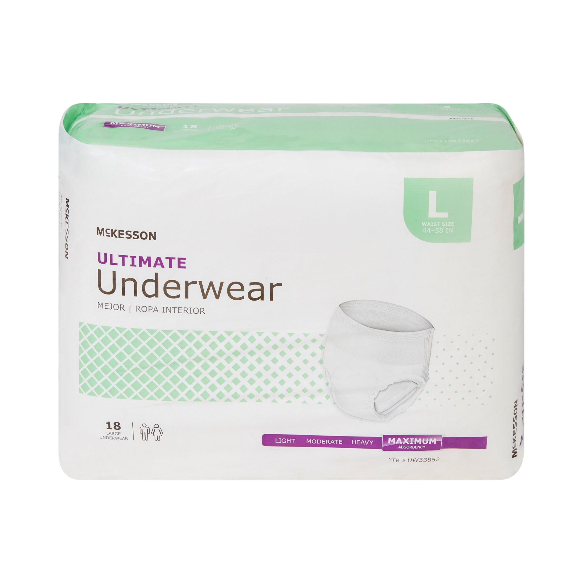 McKesson Ultimate Heavy Absorbency Incontinence Underwear, Large - Image 5
