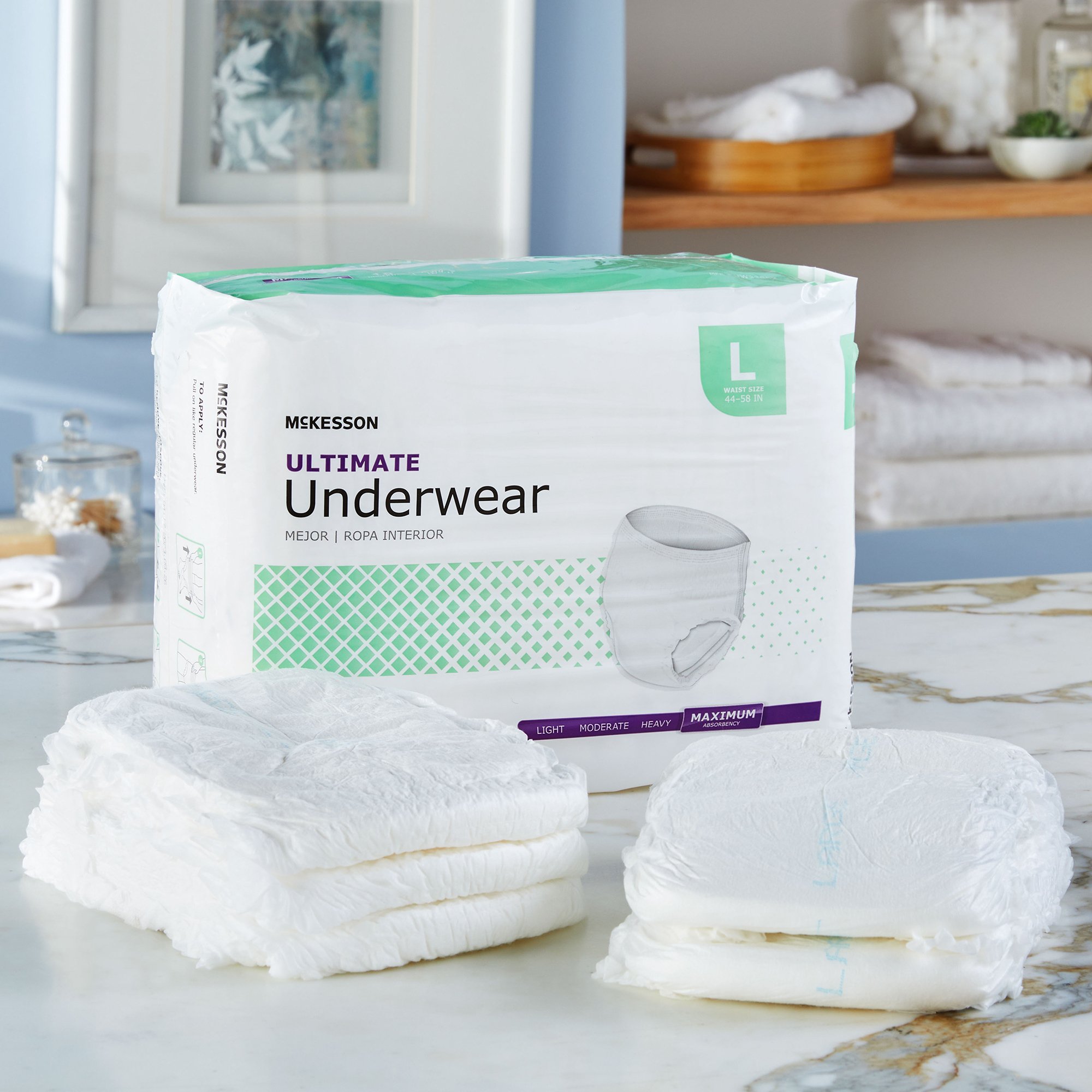 McKesson Ultimate Heavy Absorbency Incontinence Underwear, Large - Image 8