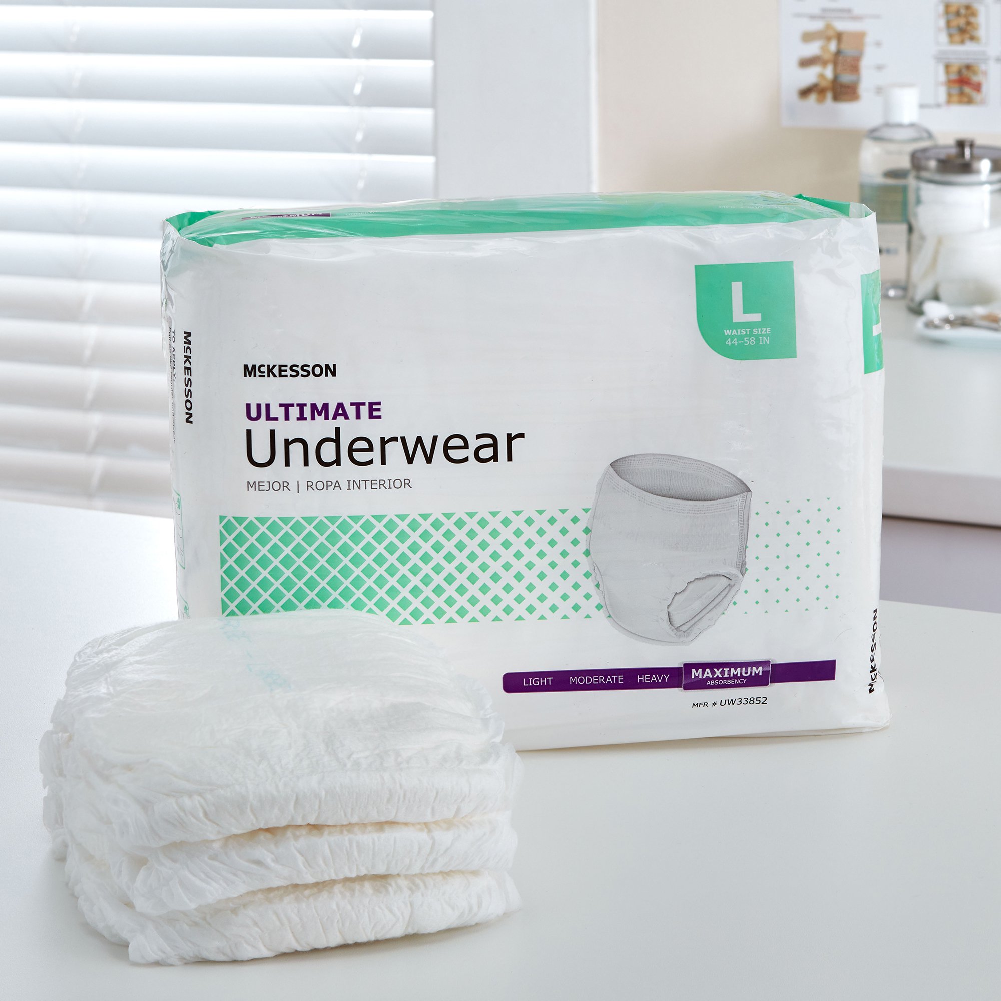McKesson Ultimate Heavy Absorbency Incontinence Underwear, Large - Image 9