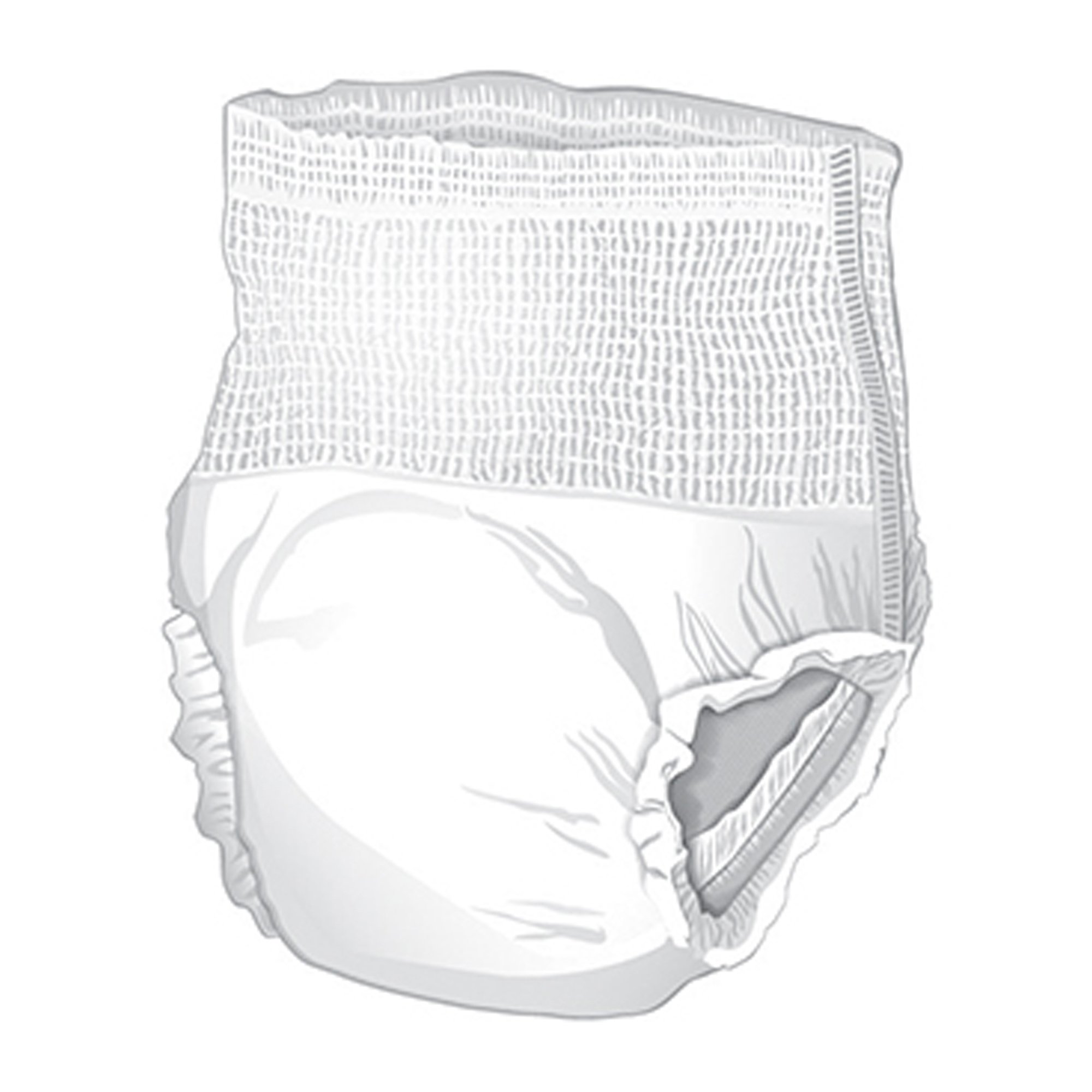 McKesson Ultimate Heavy Absorbency Incontinence Underwear, Large - Image 2
