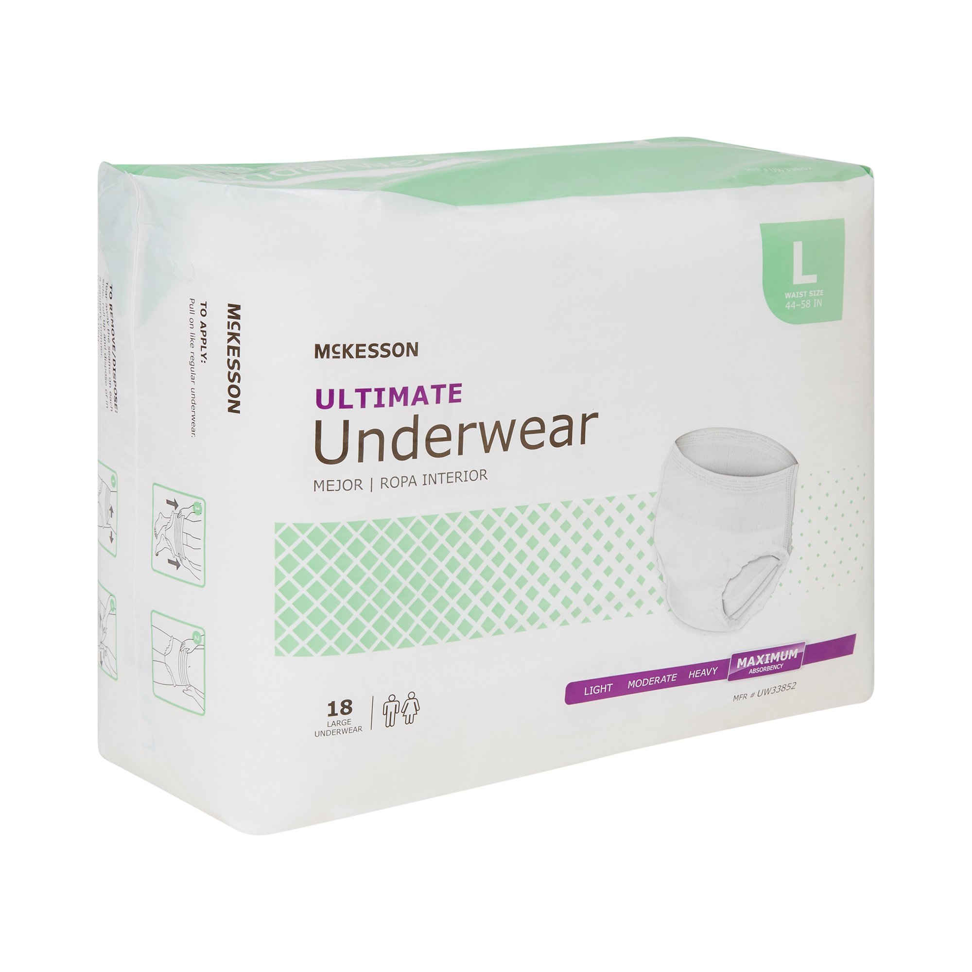 McKesson Ultimate Heavy Absorbency Incontinence Underwear, Large - Image 6