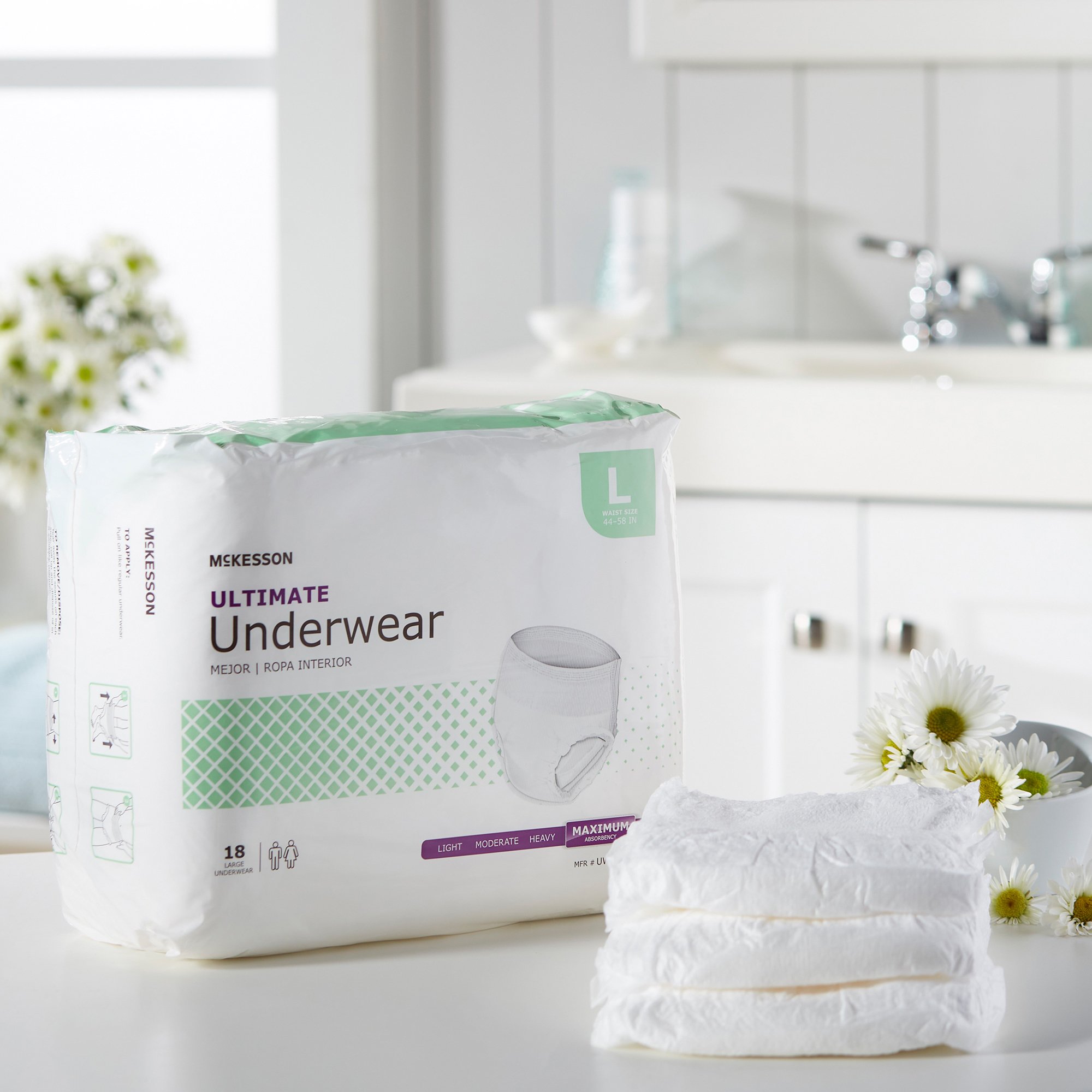 McKesson Ultimate Heavy Absorbency Incontinence Underwear, Large - Image 7
