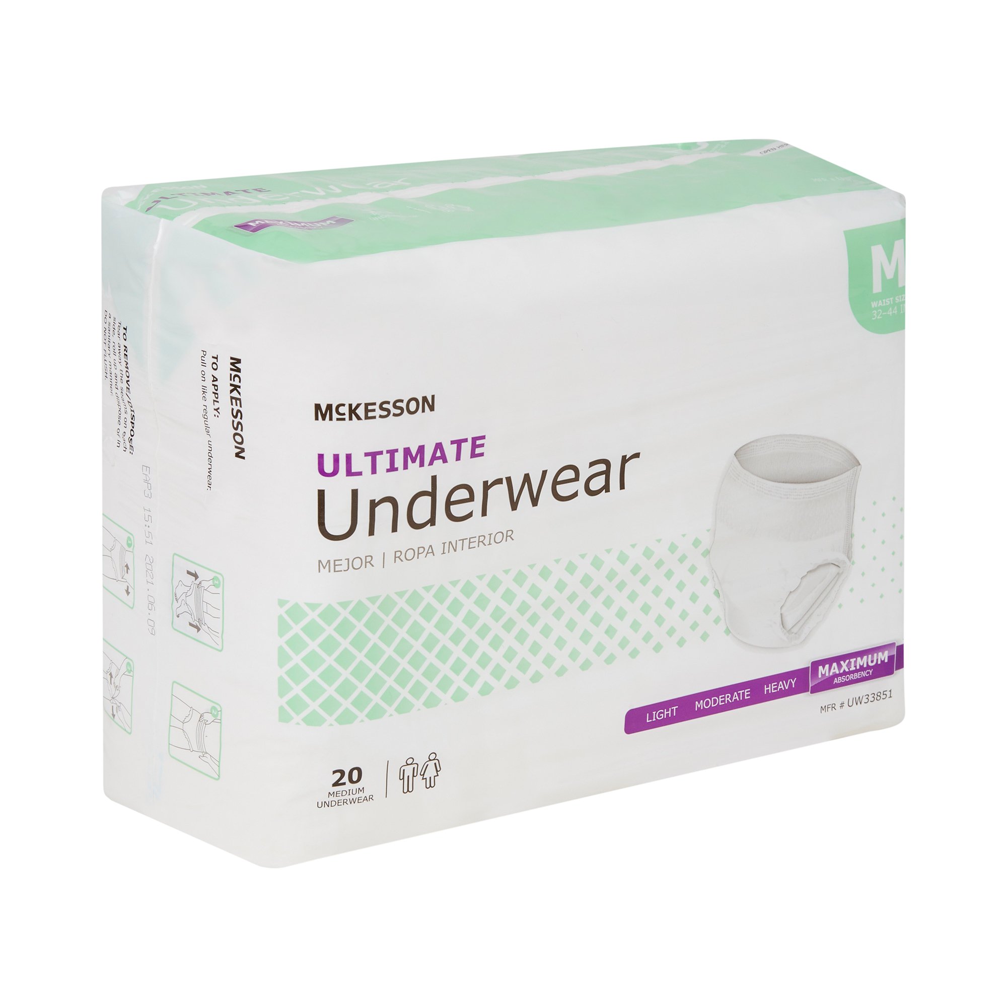 McKesson Ultimate Heavy Absorbency Incontinence Underwear, Medium - Image 6