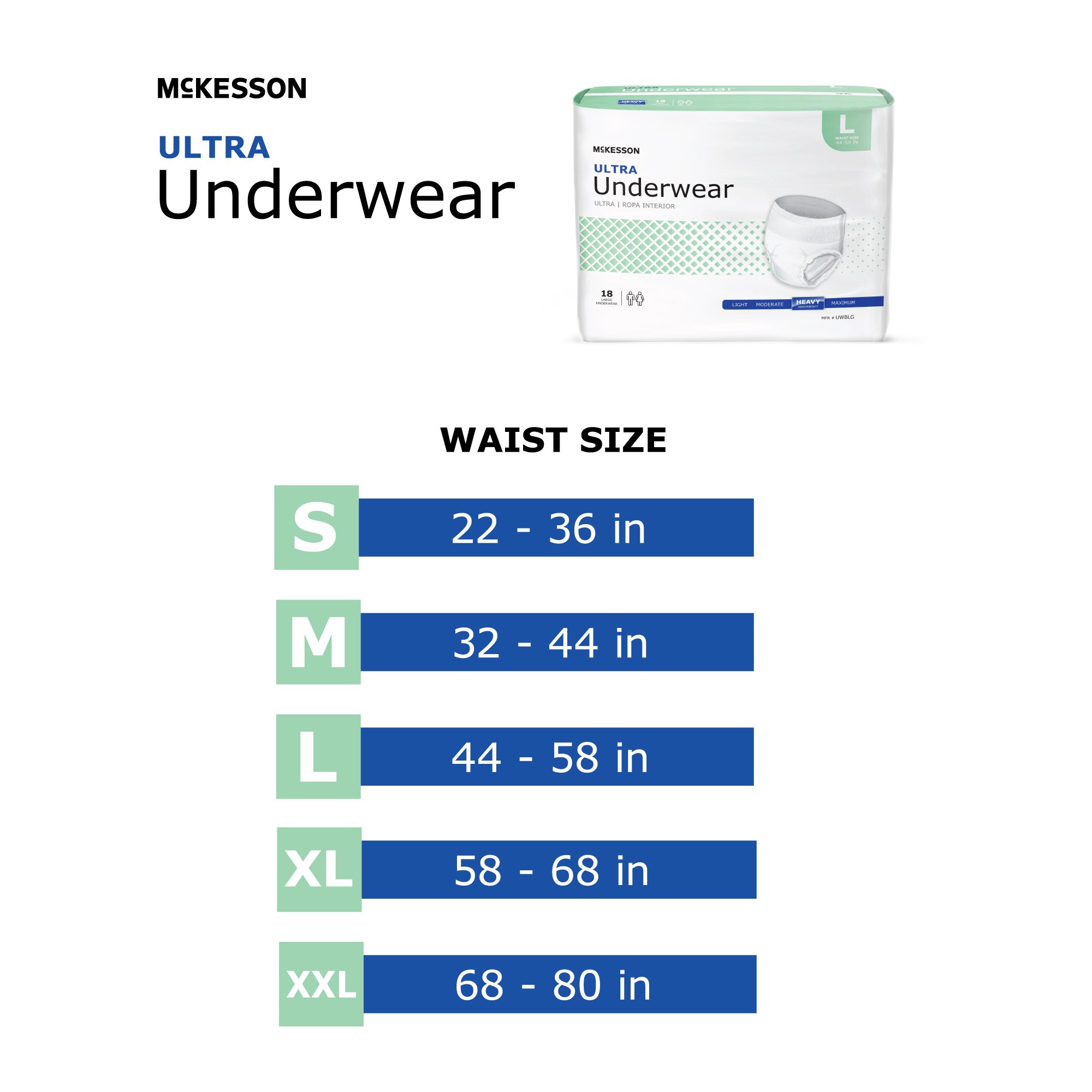 McKesson Ultra Heavy Absorbent Underwear, Medium - Image 3