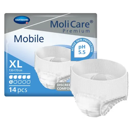 MoliCare® Premium Mobile 6 Drop Absorbency Incontinence Underwear, Extra Large