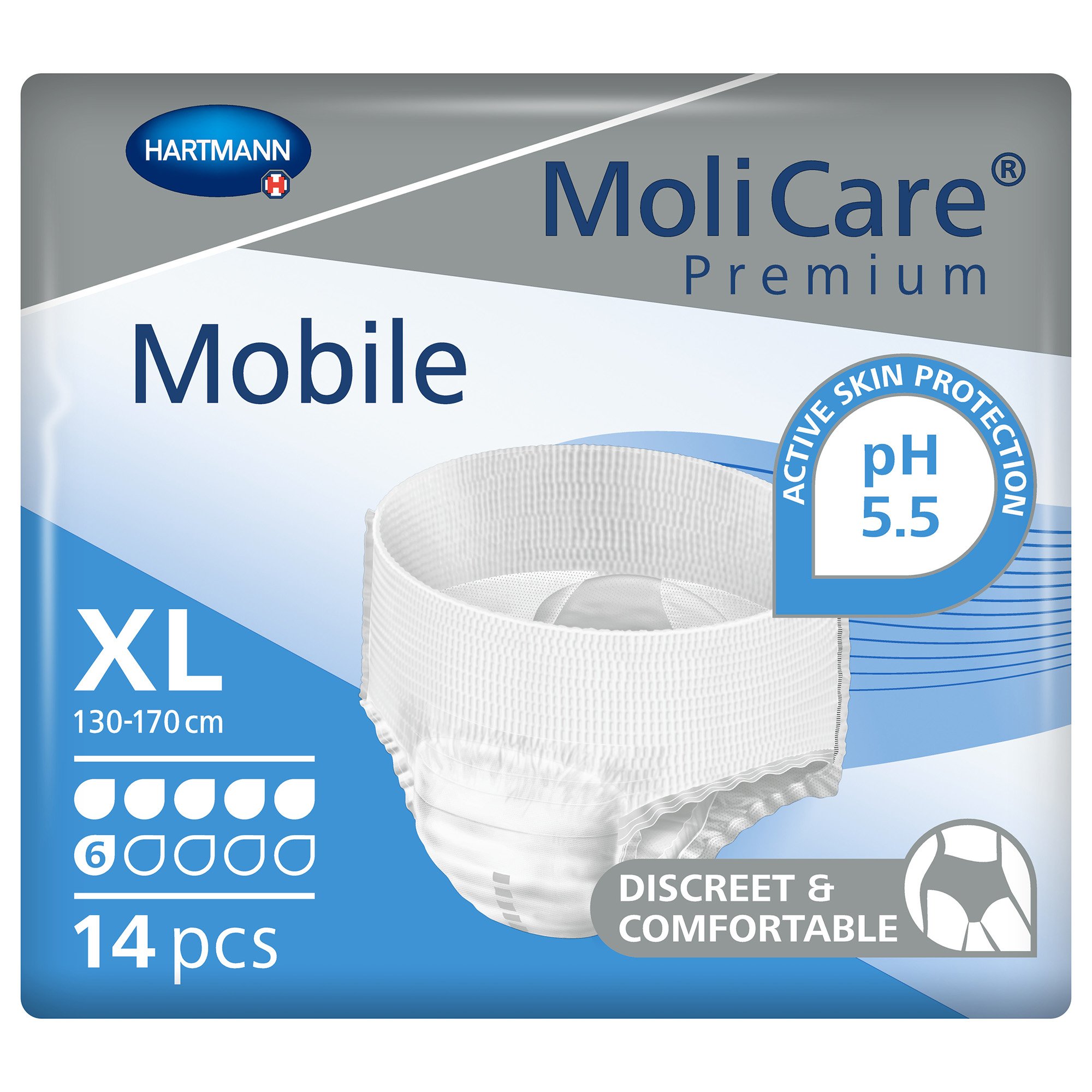 MoliCare® Premium Mobile 6 Drop Absorbency Incontinence Underwear, Extra Large - Image 3