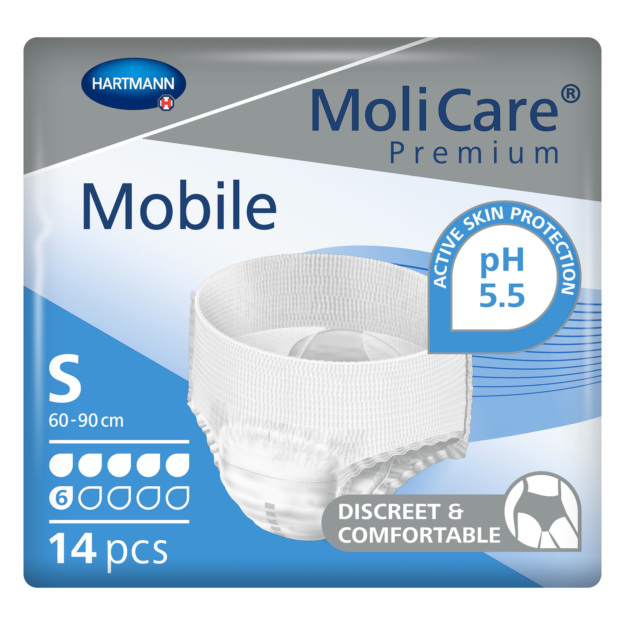 MoliCare® Premium Mobile 6 Drop Absorbency Incontinence Underwear, Small - Image 3
