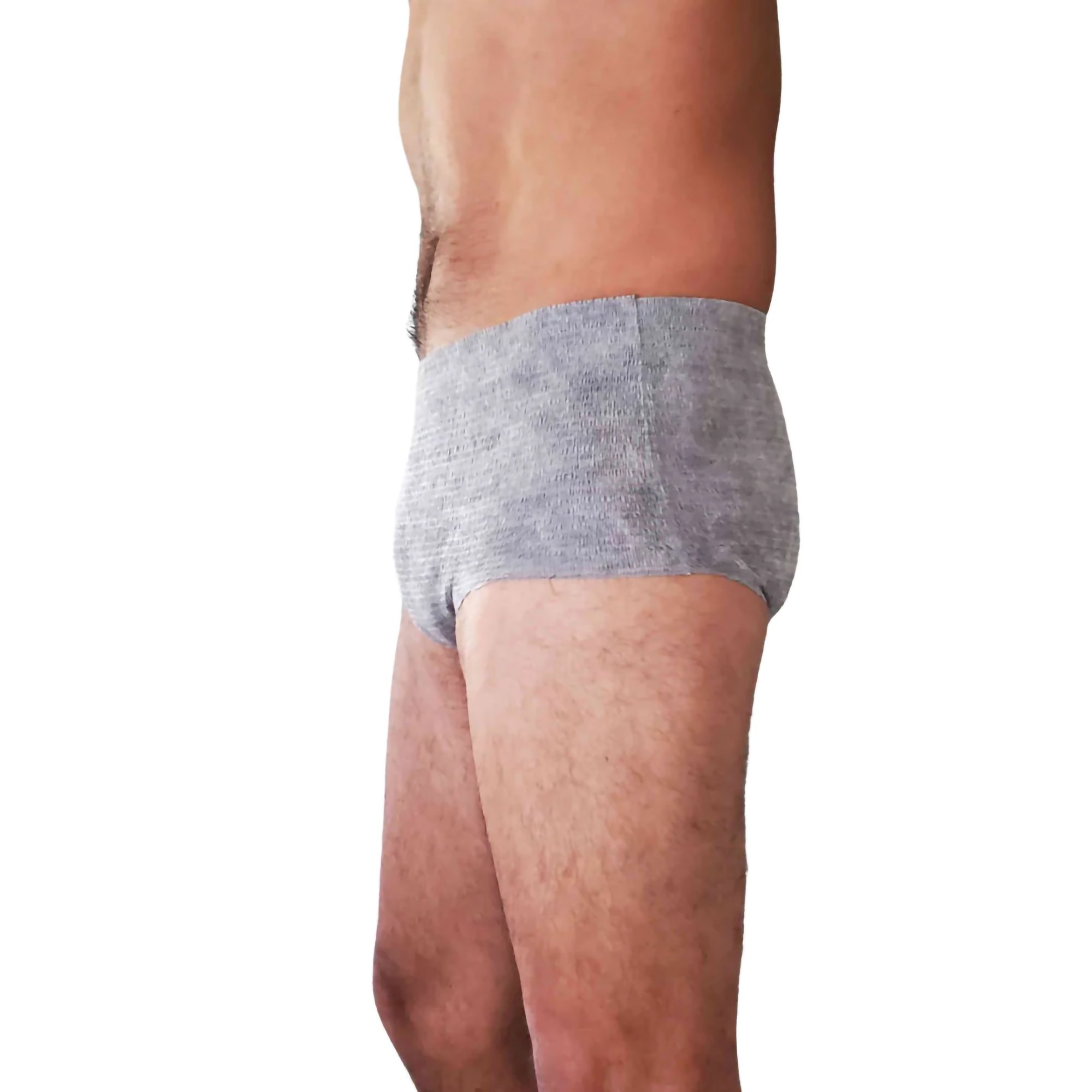 Nexwear Men's Pull-On Absorbent Underwear, Small/Medium, Gray - Image 9