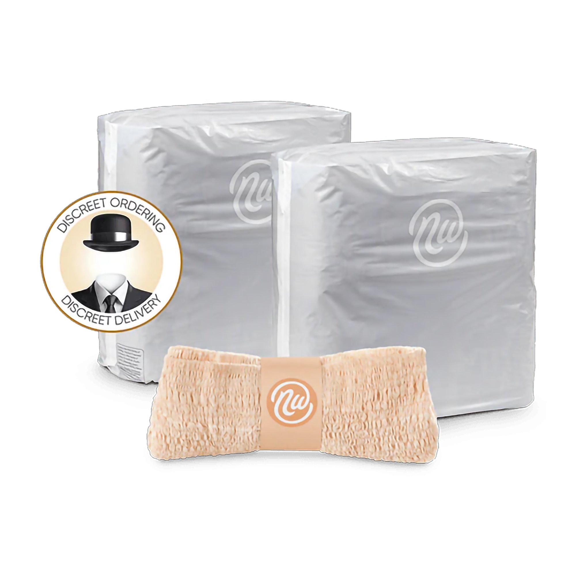 Nexwear Women's Pull-On Absorbent Underwear, Small/Medium, Tan