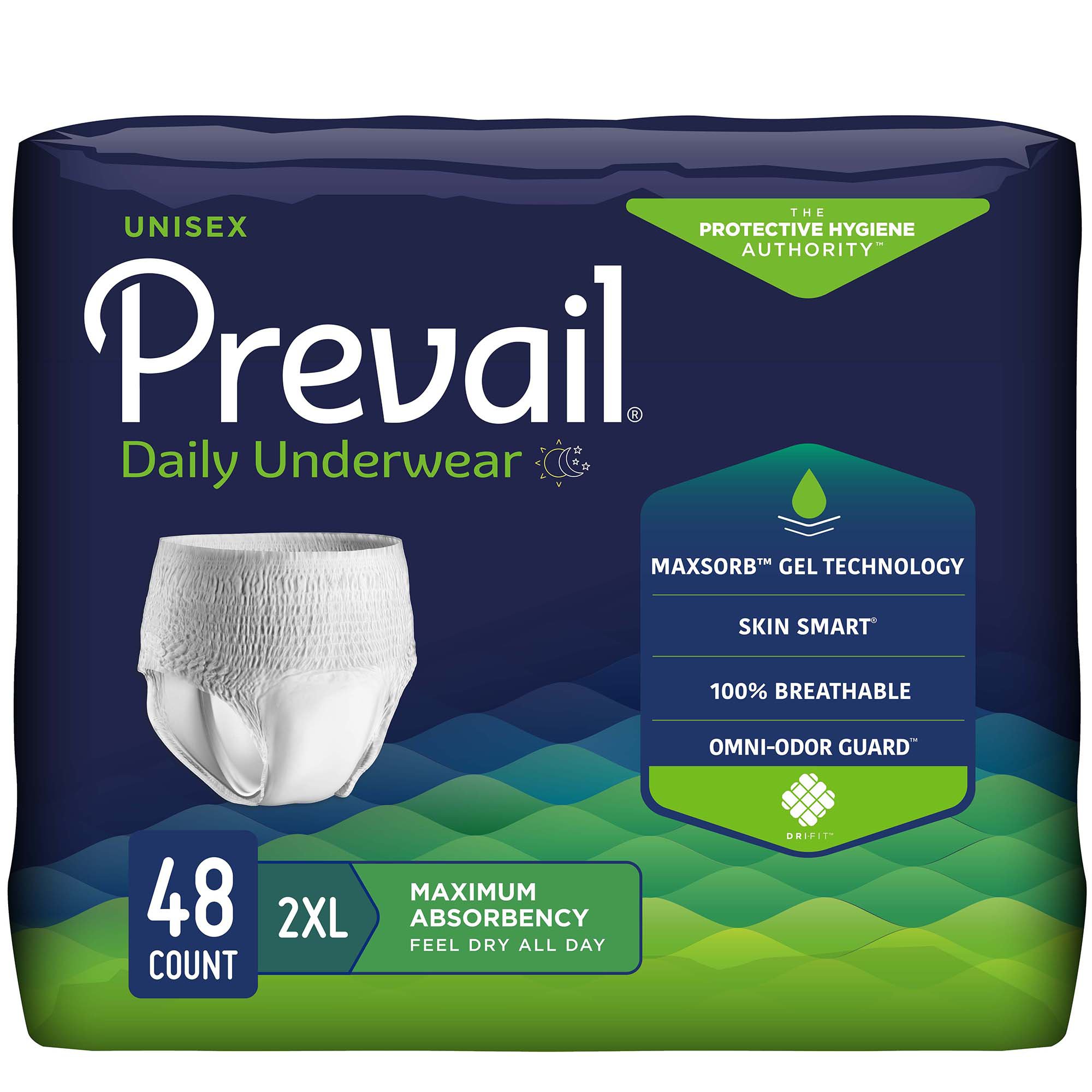 Prevail® Daily Underwear Maximum Absorbent Underwear, 2X-Large - Image 2