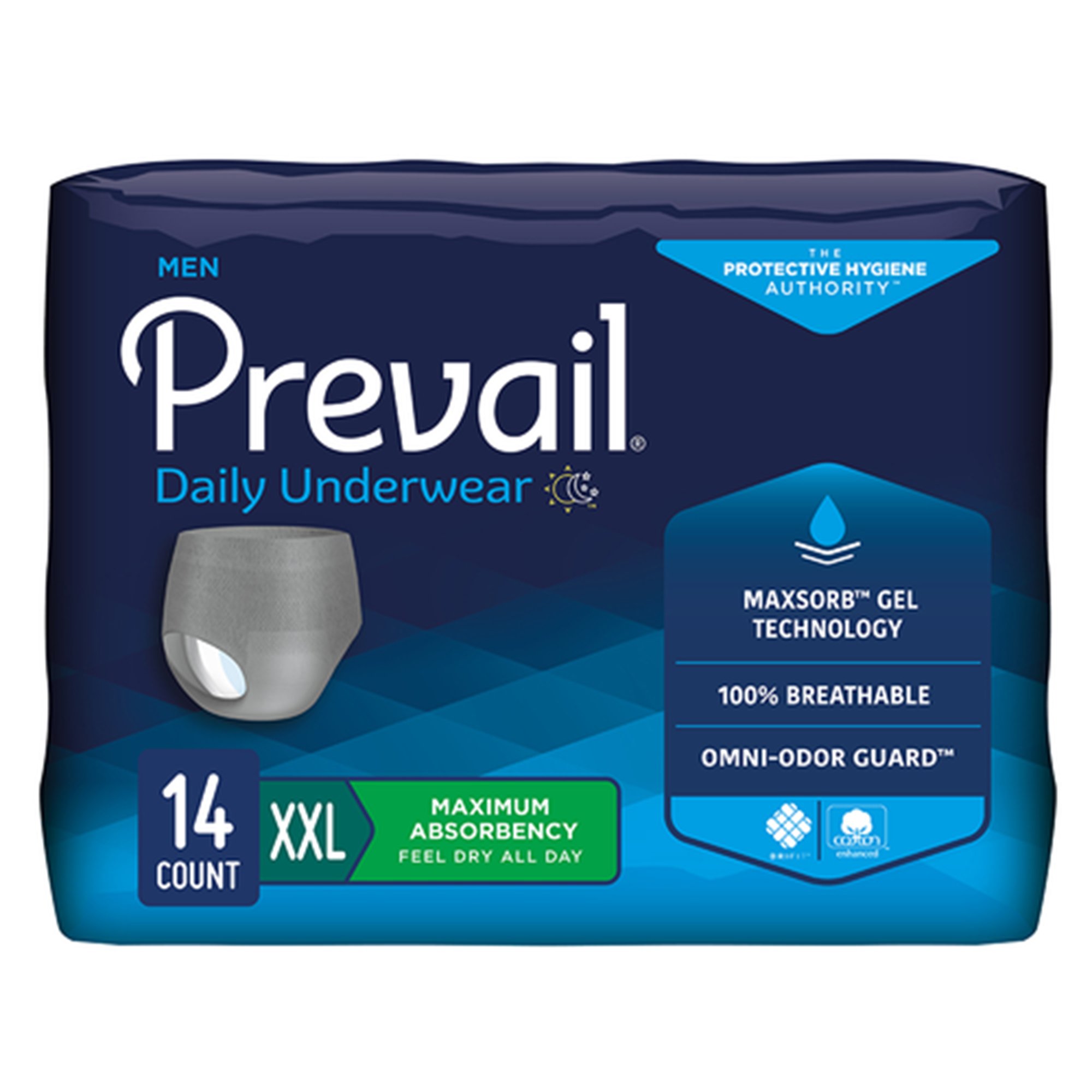 Prevail® Daily Underwear Maximum Absorbent Underwear, Extra Extra Large - Image 2