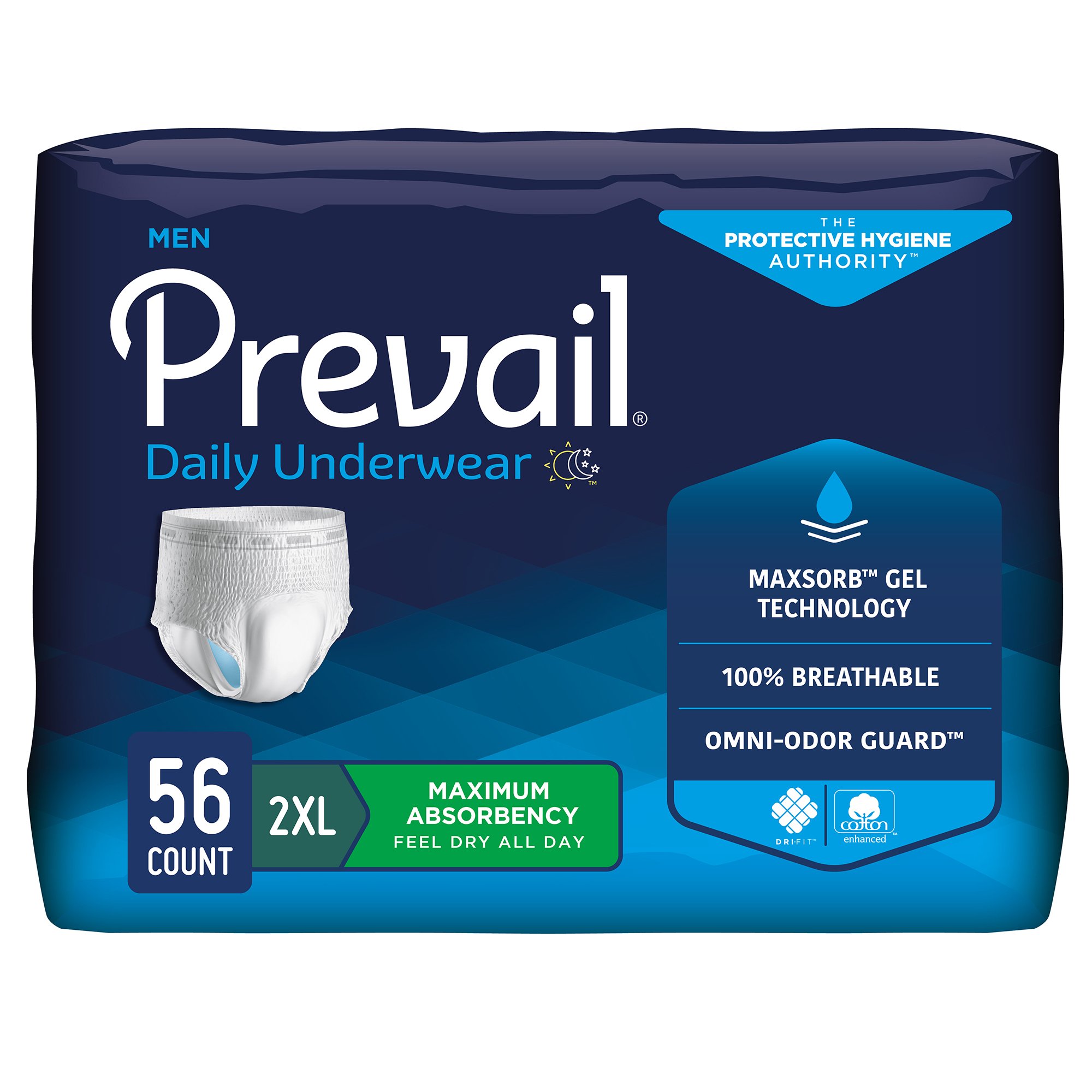 Prevail® Daily Underwear Maximum Absorbent Underwear, Extra Extra Large - Image 2