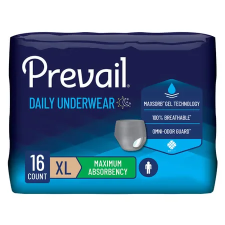 Prevail® Daily Underwear Maximum Absorbent Underwear, Extra Large