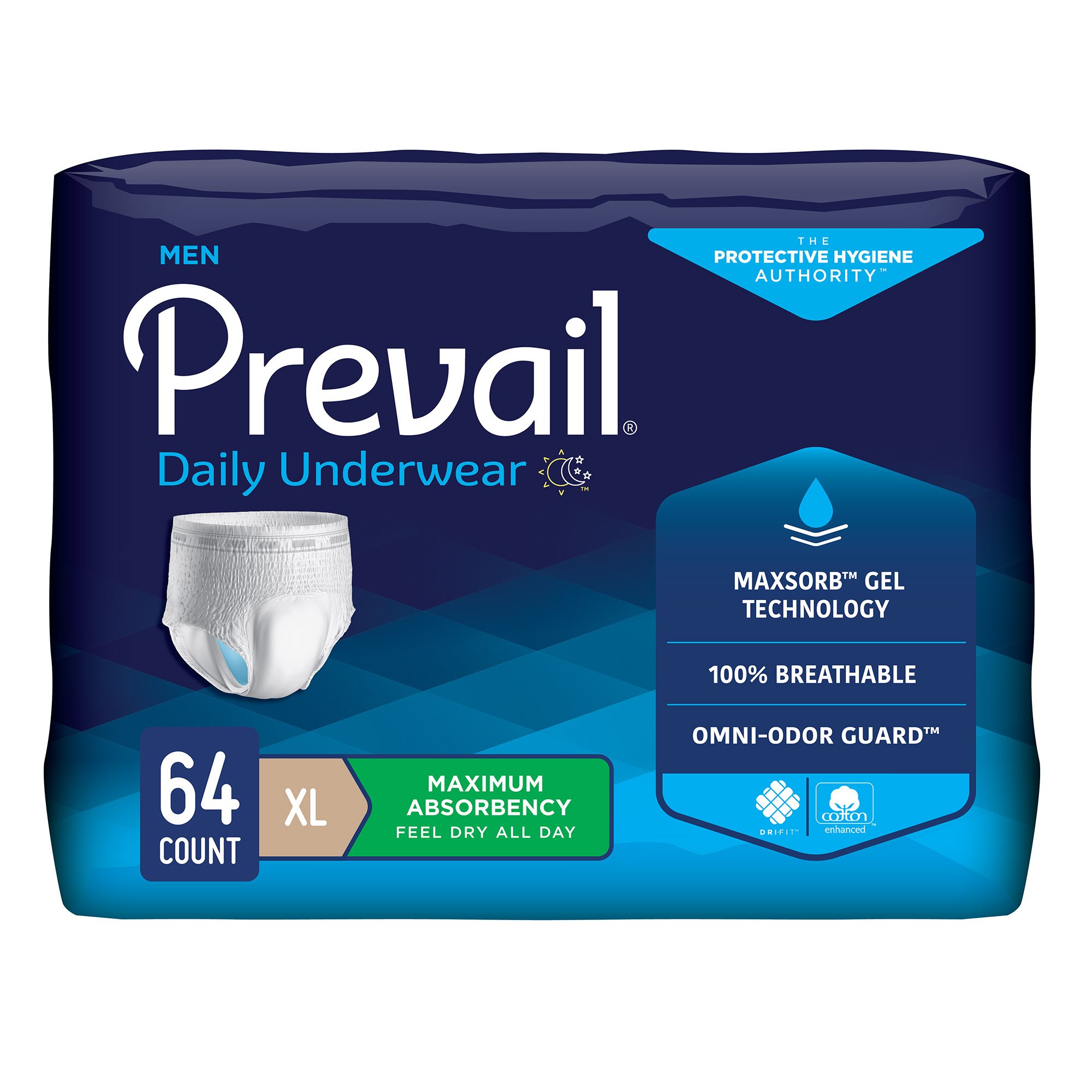 Prevail® Daily Underwear Maximum Absorbent Underwear, Extra Large - Image 2