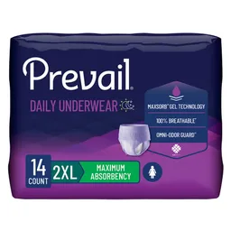Prevail® for Women Daily Absorbent Underwear, 2X-Large