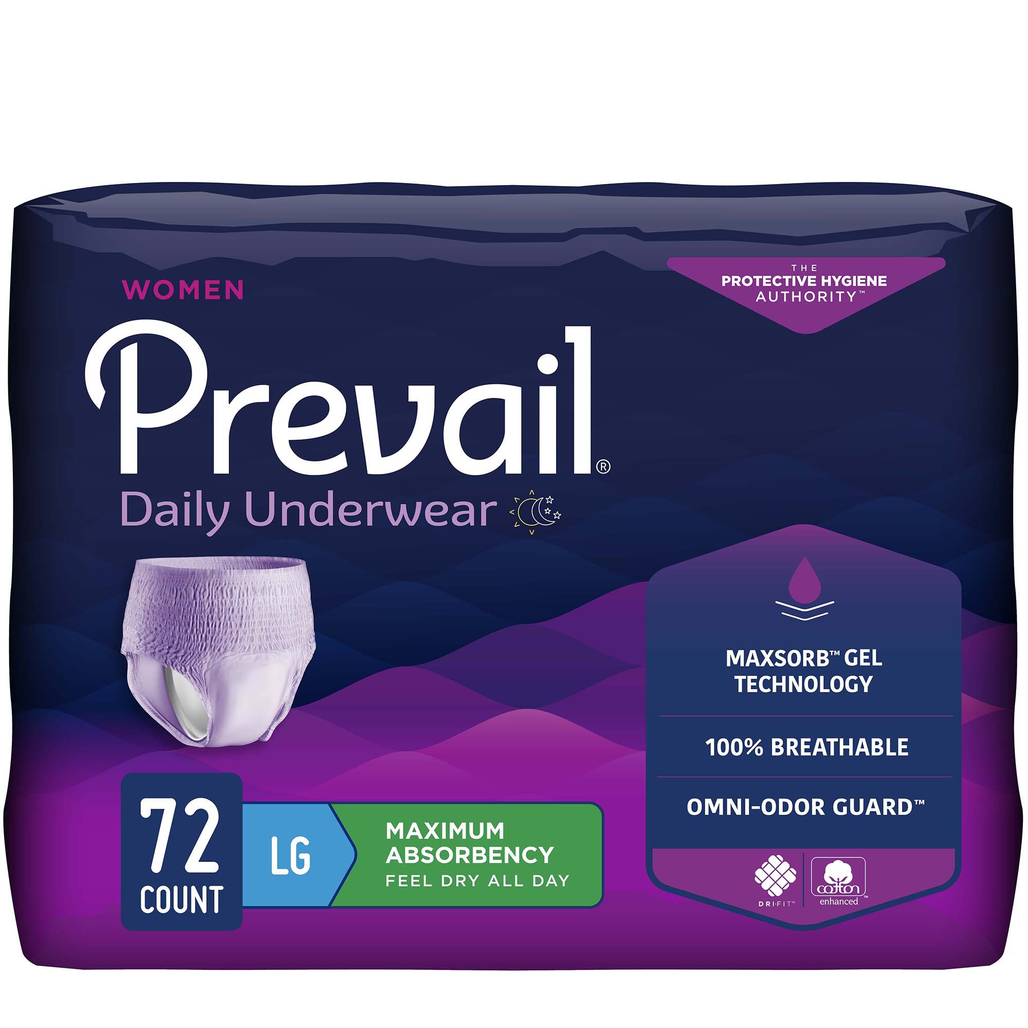Prevail® for Women Daily Absorbent Underwear, Large, Heavy Absorbency - Image 2