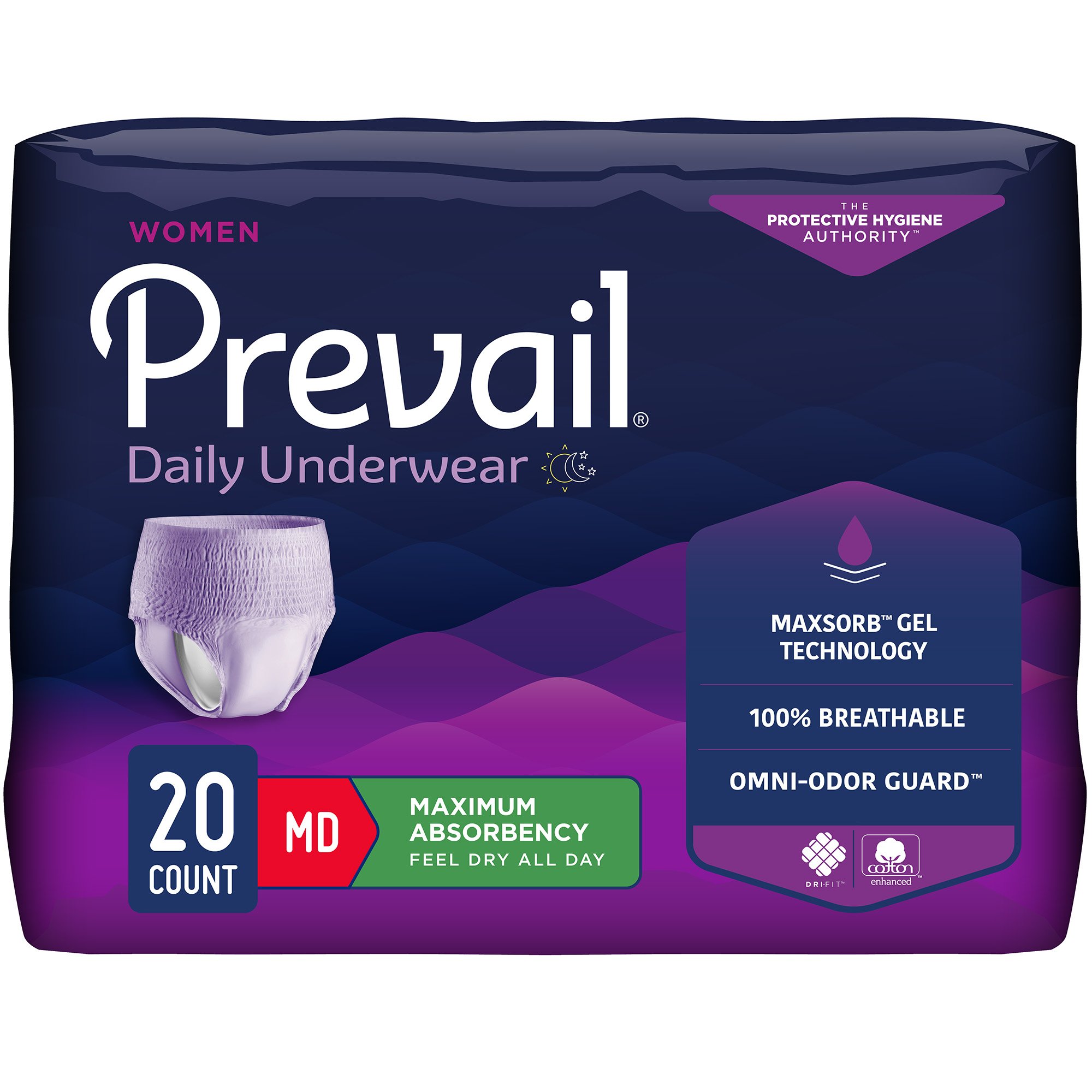 Prevail® for Women Daily Maximum Absorbent Underwear, Medium - Image 2