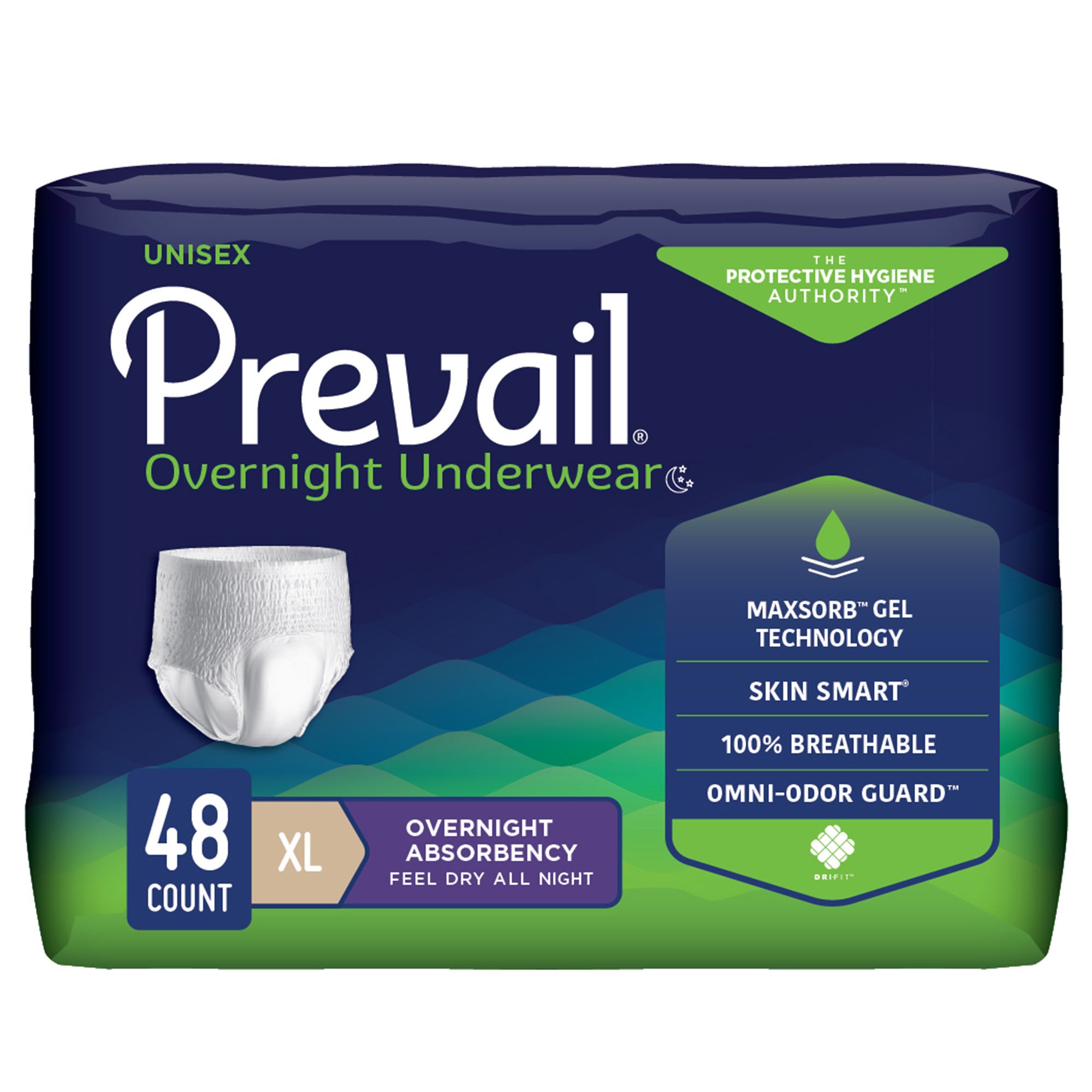 Prevail® Overnight Absorbent Underwear, Extra Large - Image 2