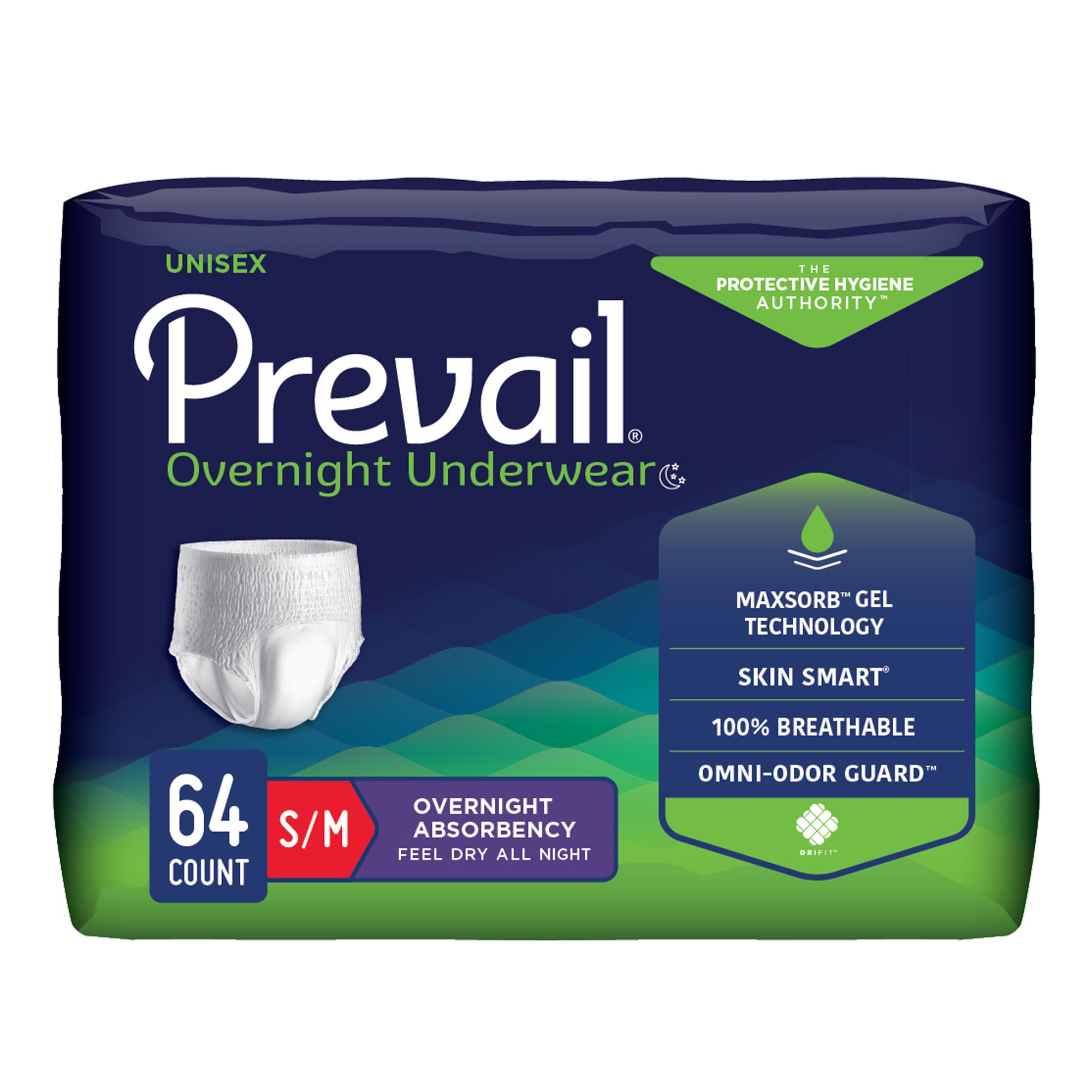 Prevail® Overnight Absorbent Underwear, Small - Image 2