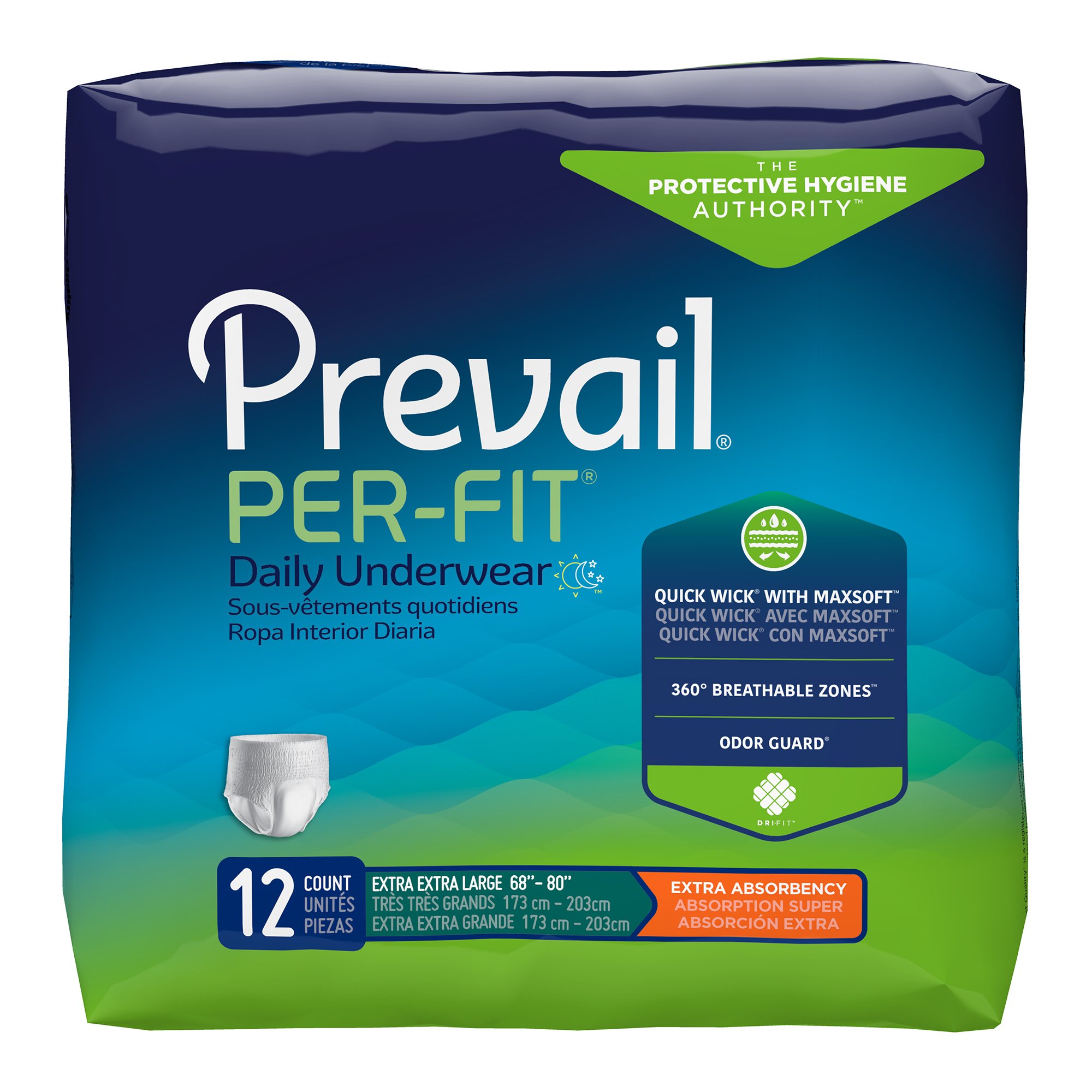 Prevail® Per-Fit® Extra Absorbent Underwear, 2X-Large