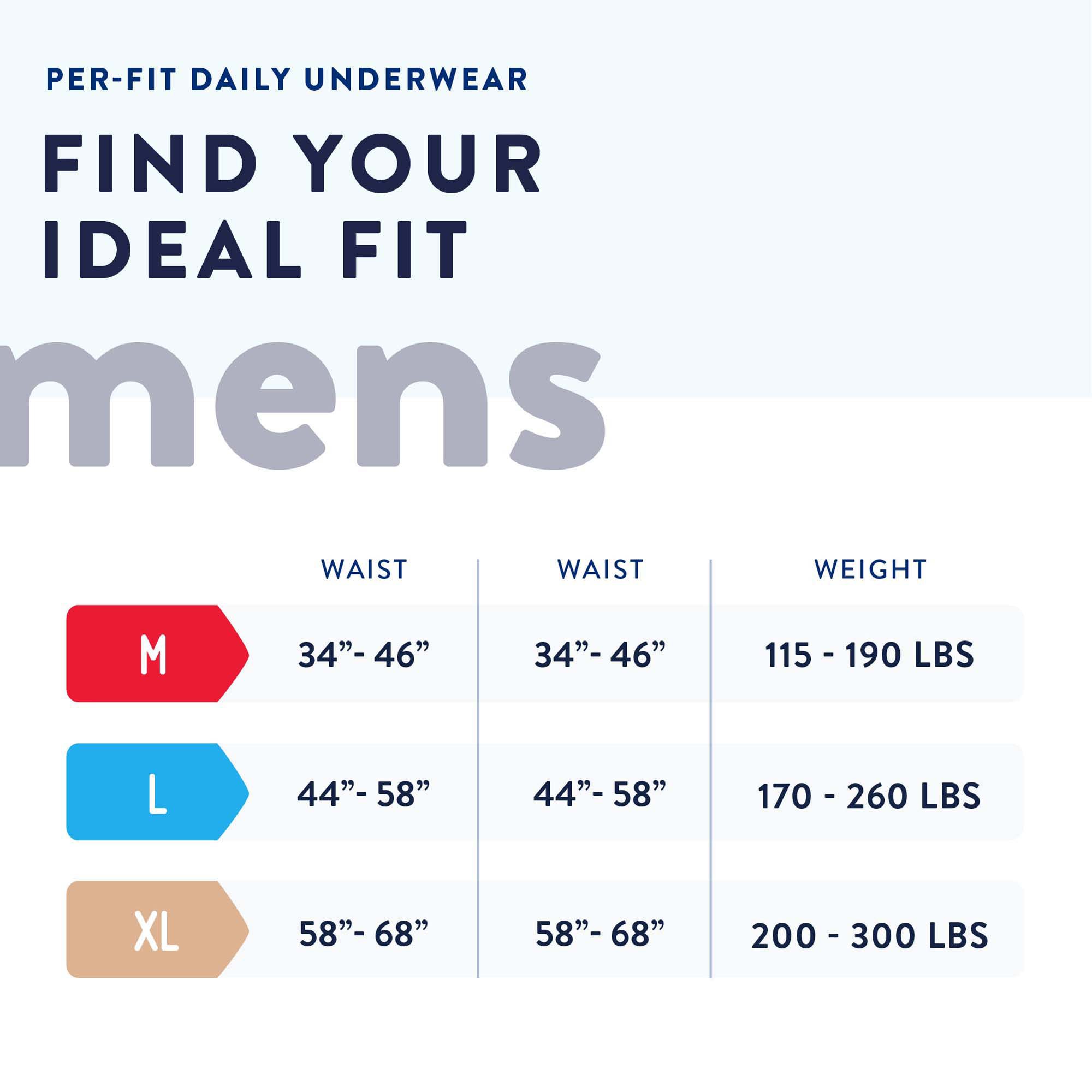 Prevail® Per-Fit® Men Adult Moderate Absorbent Underwear, X-Large, White - Image 4