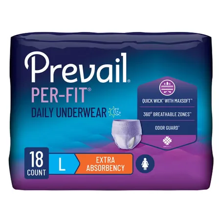 Prevail® Per-Fit® Women Extra Absorbent Underwear, Large