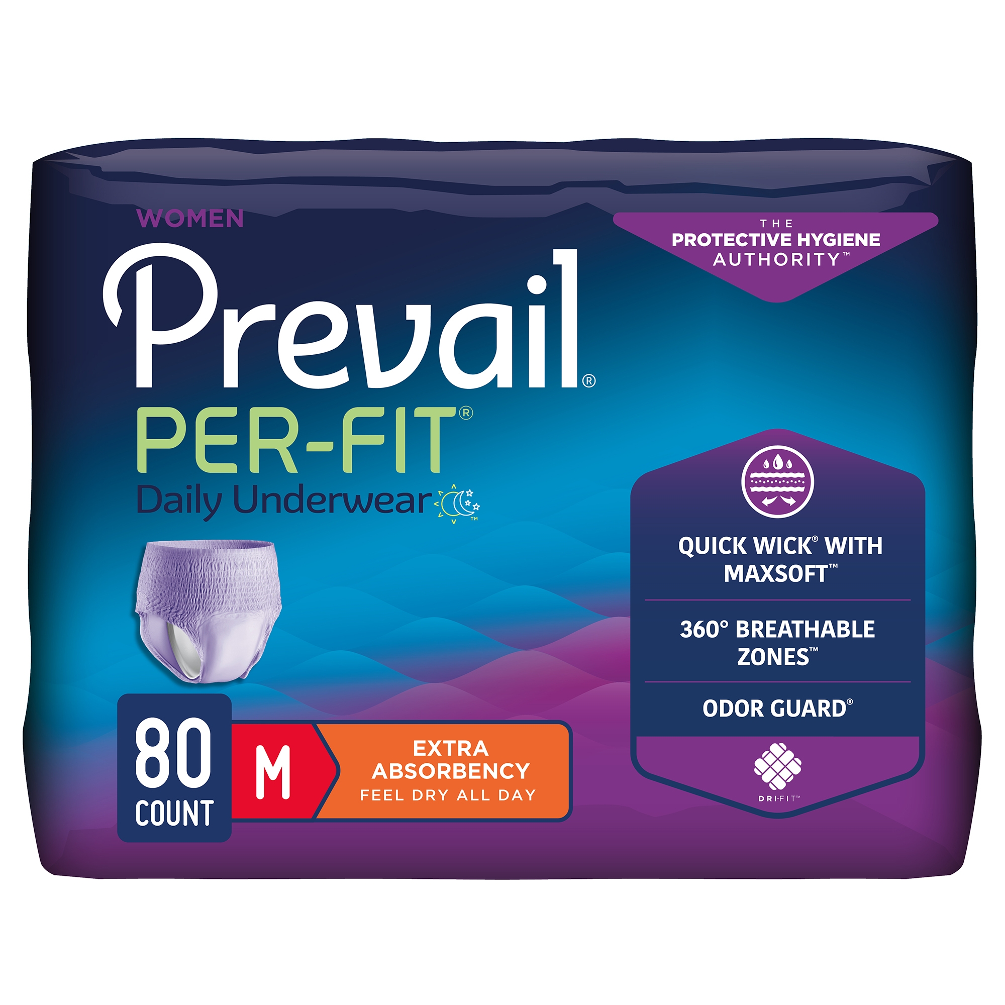 Prevail® Per-Fit® Women Extra Absorbent Underwear, Medium - Image 2