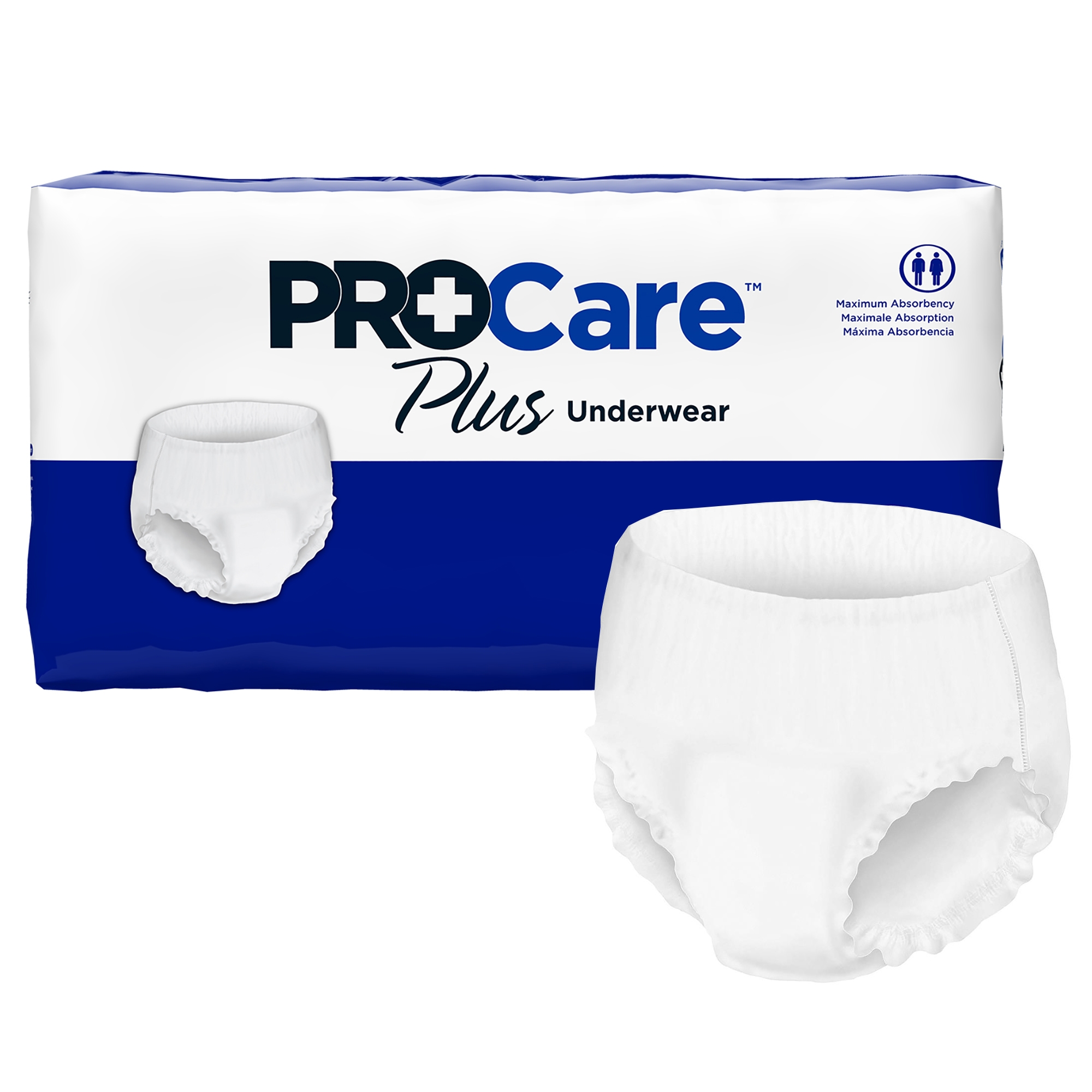 ProCare Plus Protective Underwear, Moderate Absorbency, 44 - 58 Inch Waist/Hip