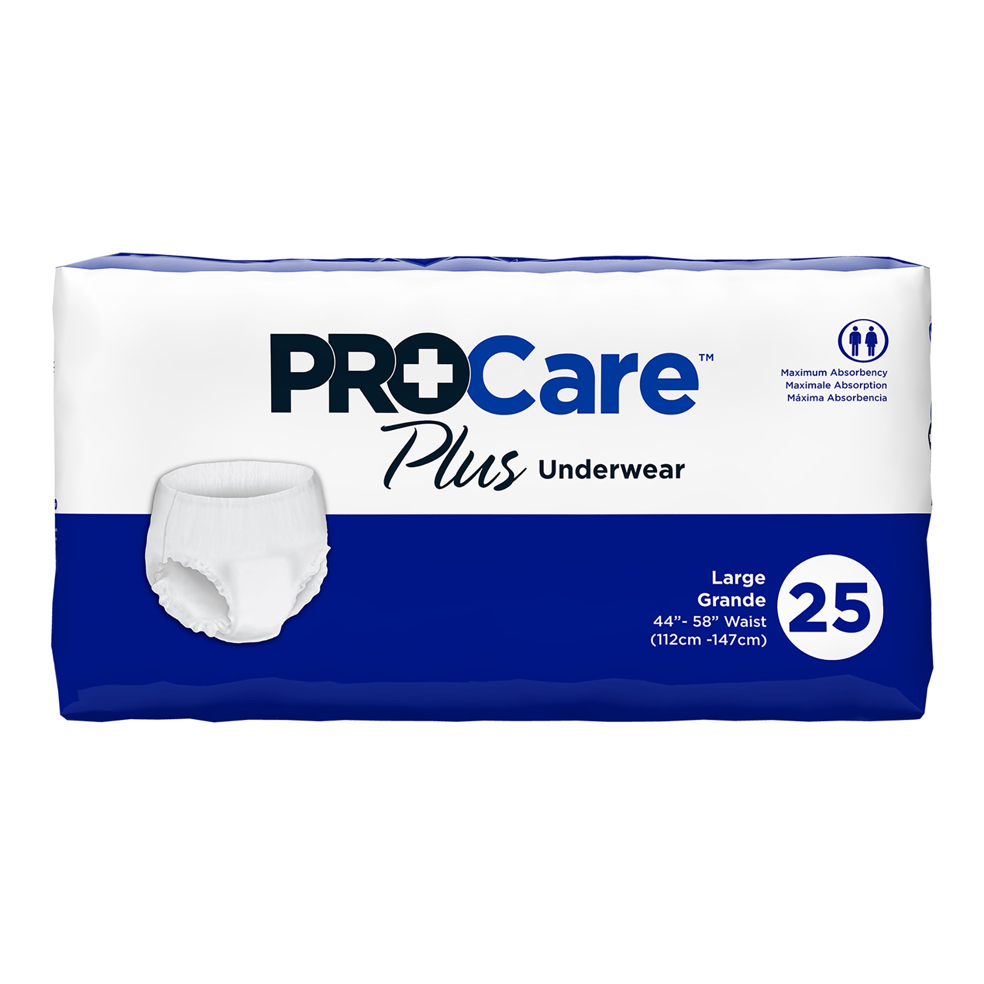 ProCare Plus Protective Underwear, Moderate Absorbency, 44 - 58 Inch Waist/Hip - Image 2