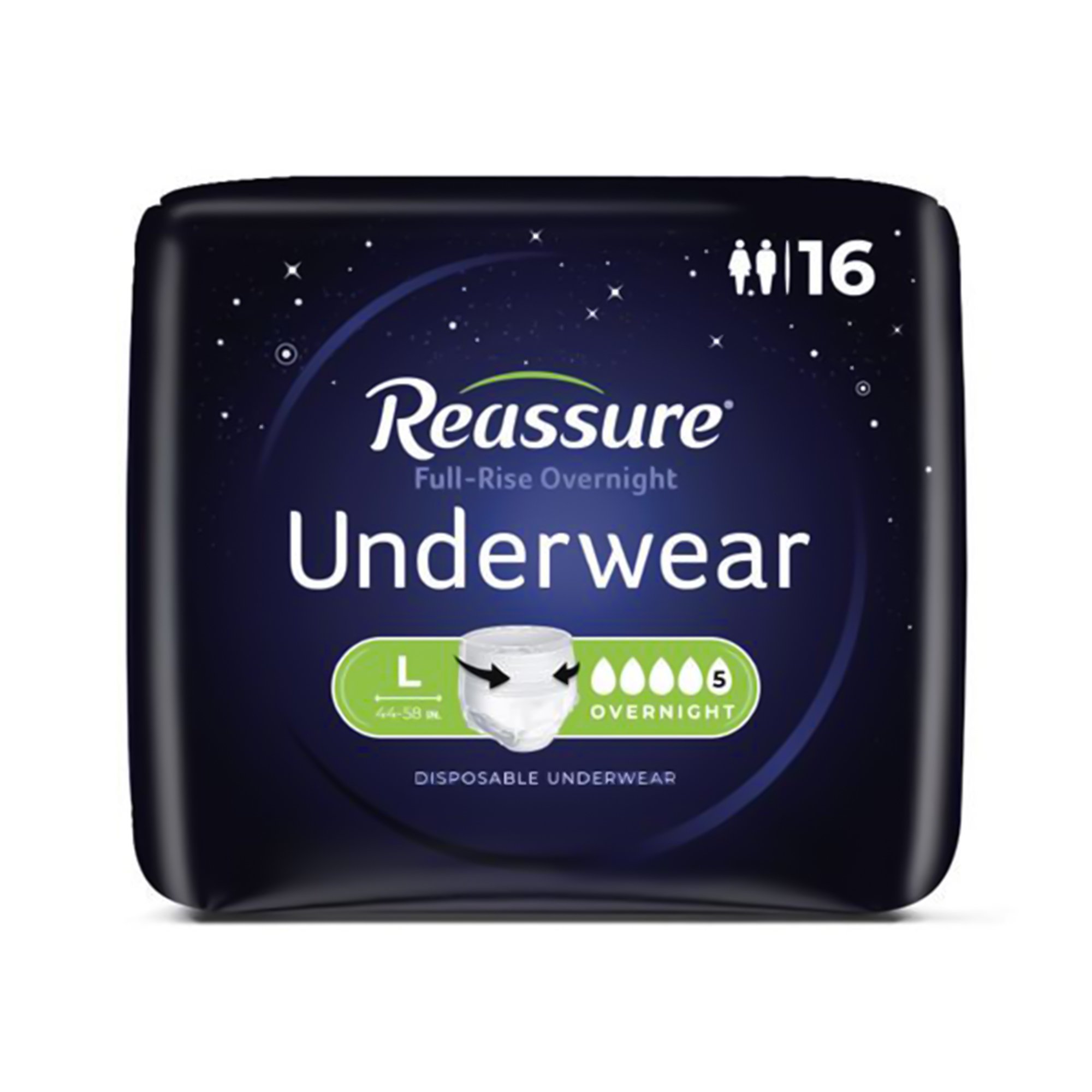 Reassure® Full-Rise Overnight Absorbent Underwear - Image 3