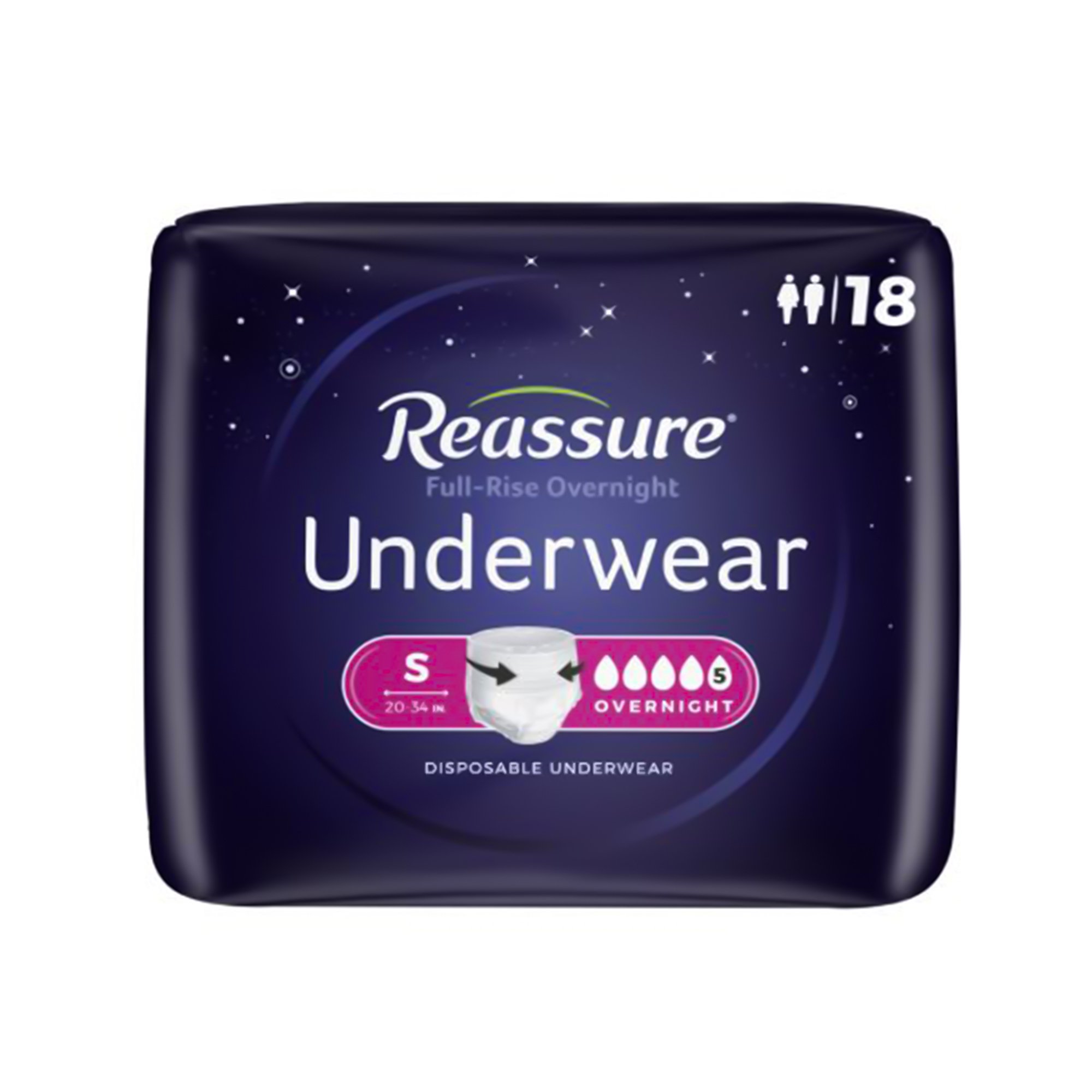 Reassure® Full-Rise Overnight Absorbent Underwear - Image 3
