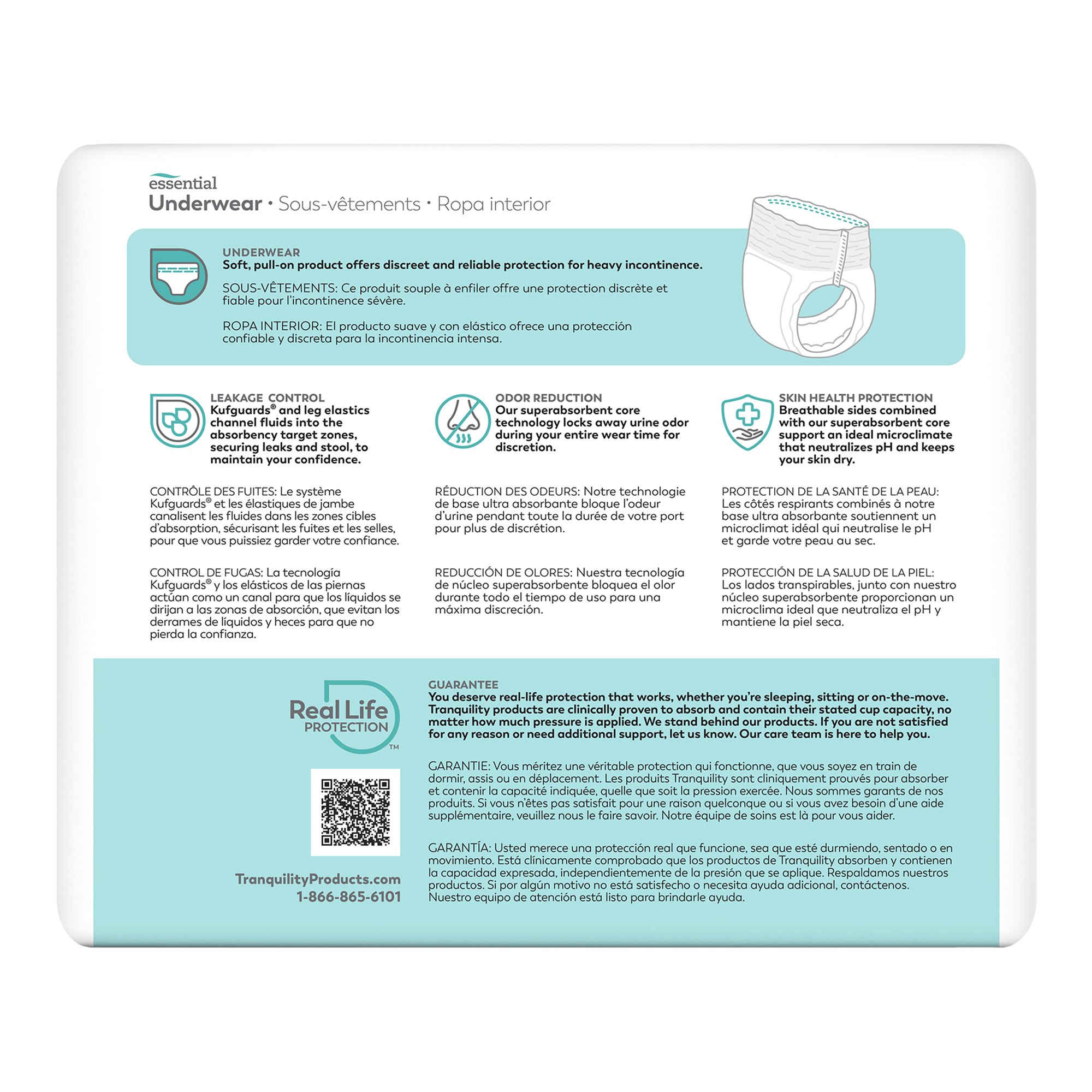 Select® Heavy Protection Absorbent Underwear, Extra Extra Large - Image 2