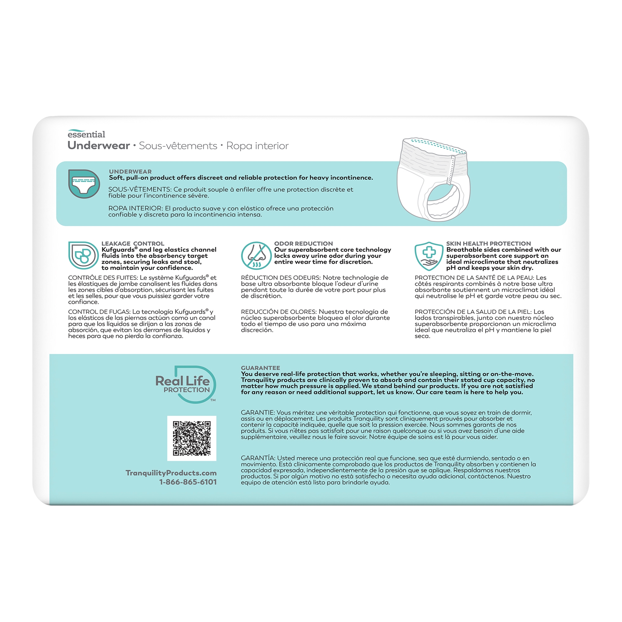 Select® Heavy Protection Absorbent Underwear, Extra Large - Image 2