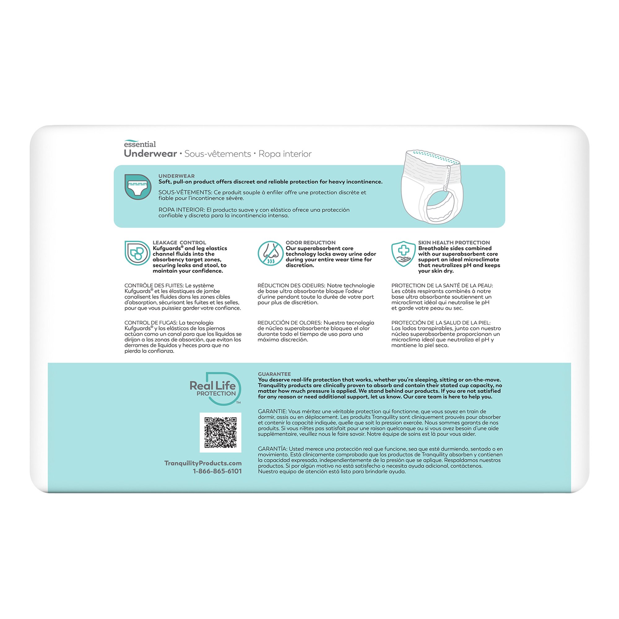 Select® Heavy Protection Absorbent Underwear, Extra Small - Image 2