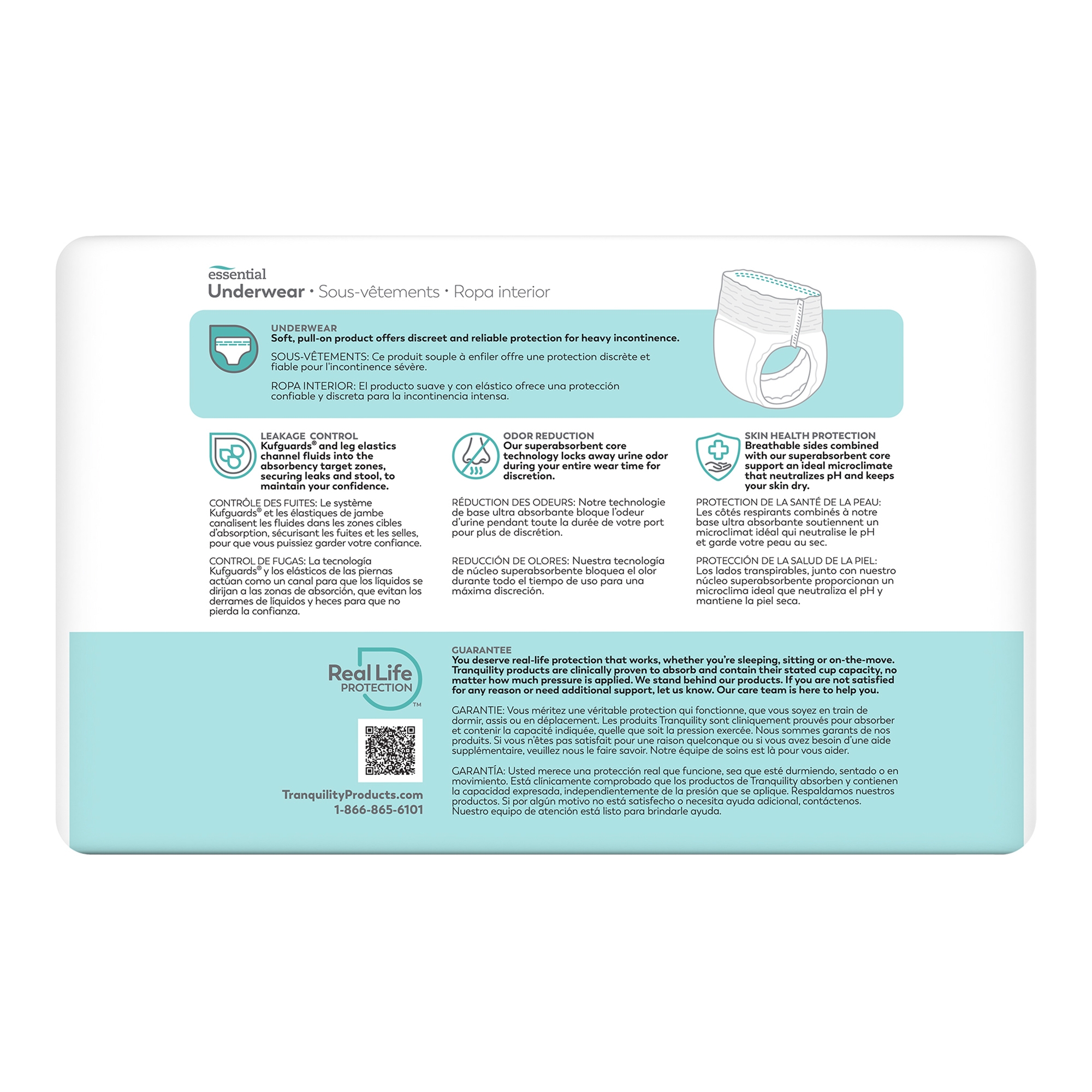 Select® Heavy Protection Absorbent Underwear, Small - Image 2