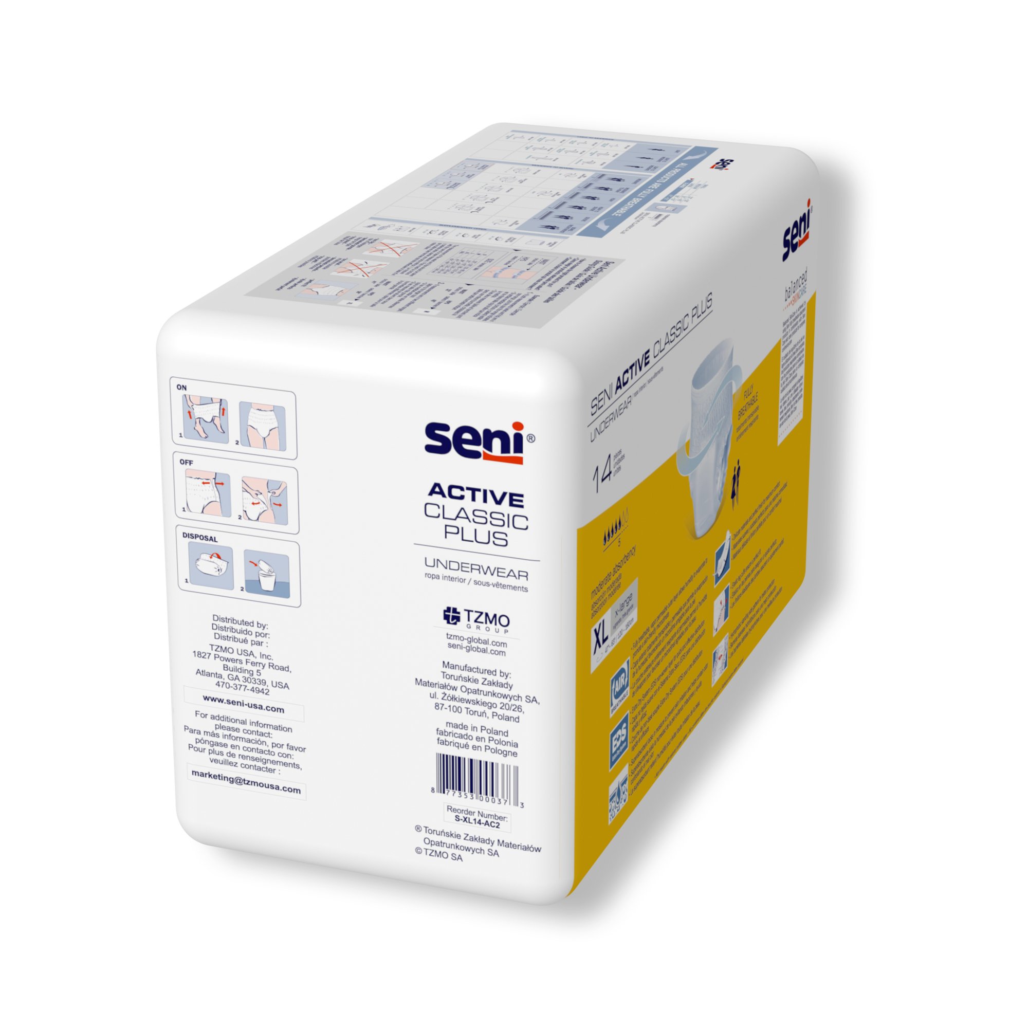 Seni® Active Classic Plus Moderate Absorbent Underwear, Extra Large - Image 6