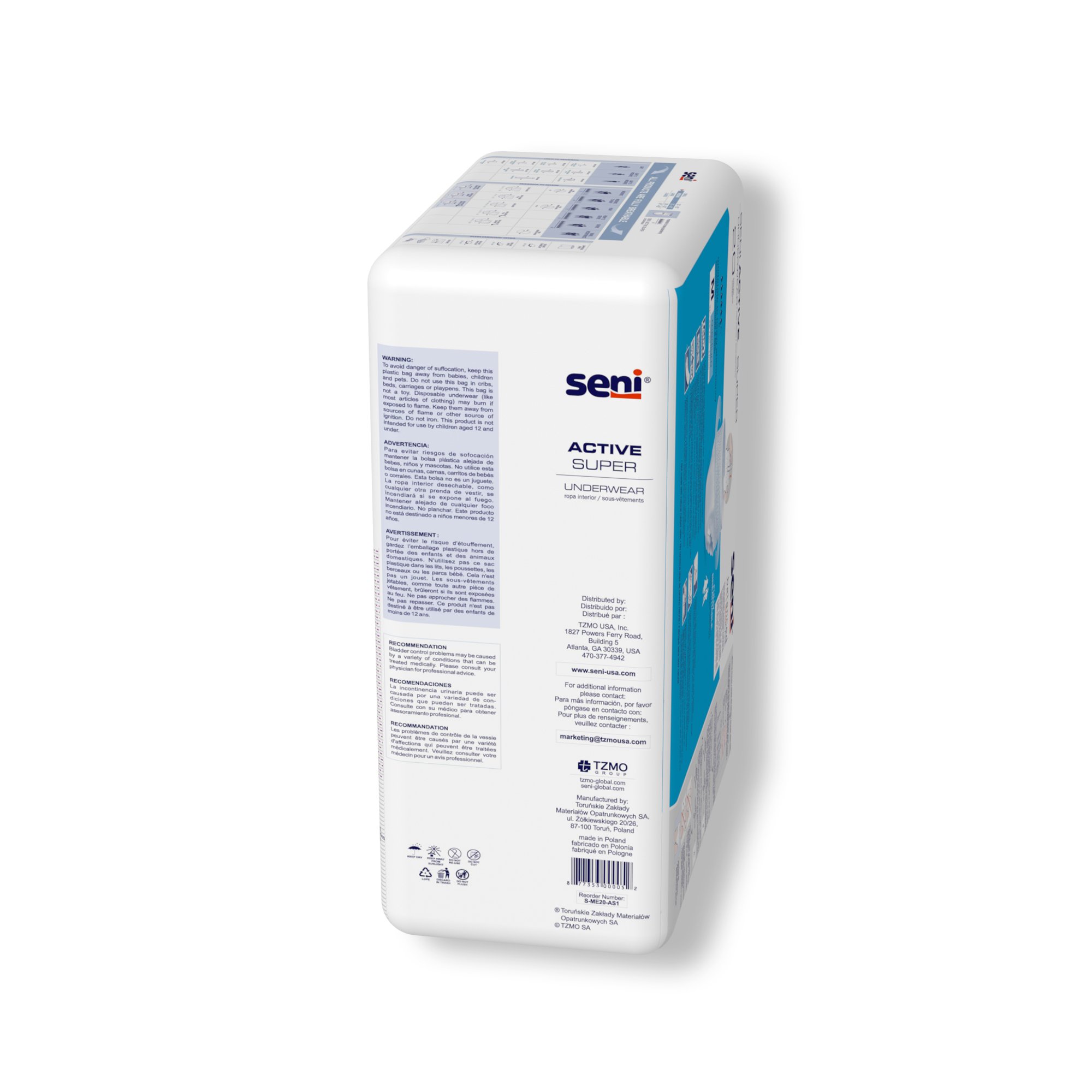 Seni® Active Super Moderate to Heavy Absorbent Underwear, Medium - Image 6